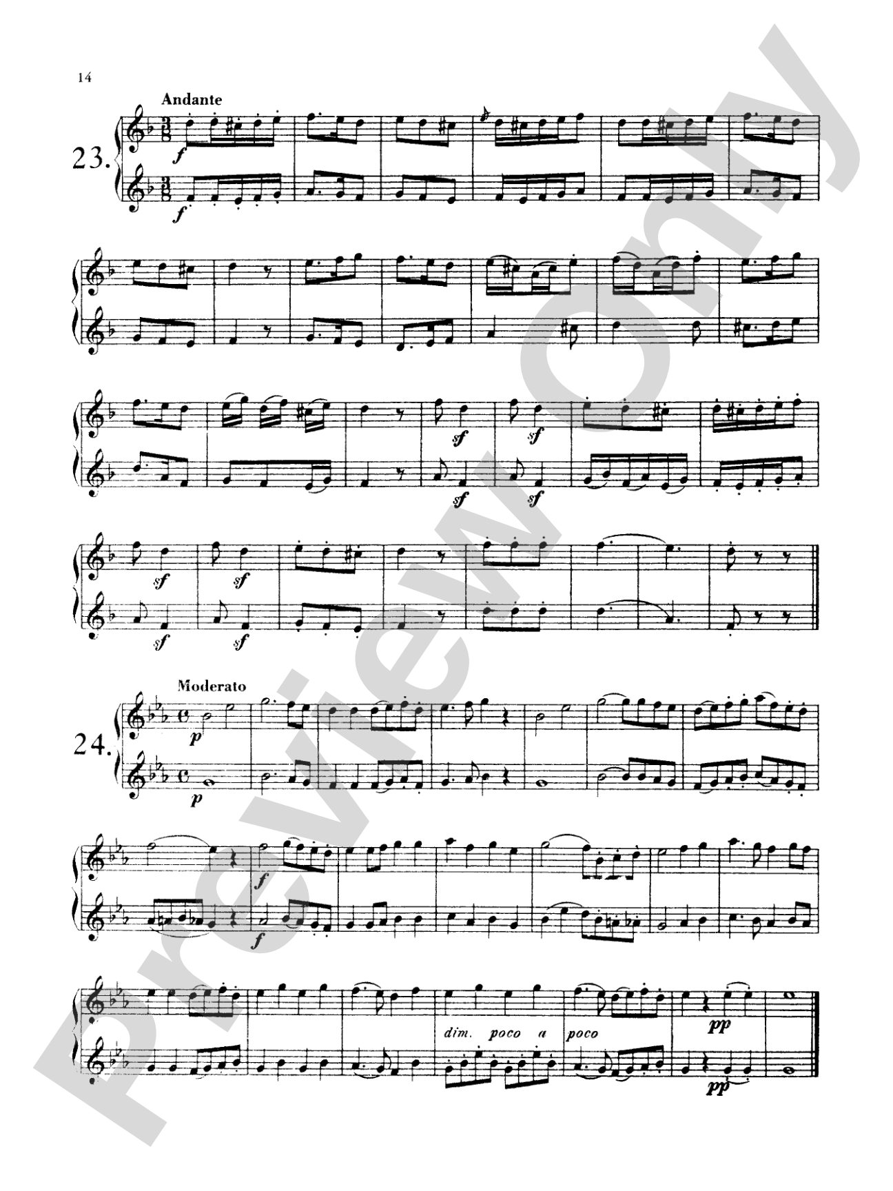 Kling: Thirty Duets: French Horn Book