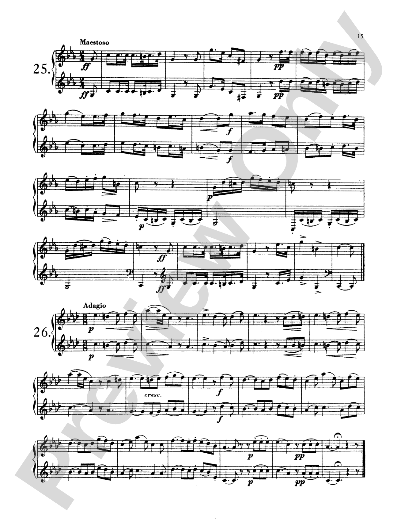 Kling: Thirty Duets: French Horn Book