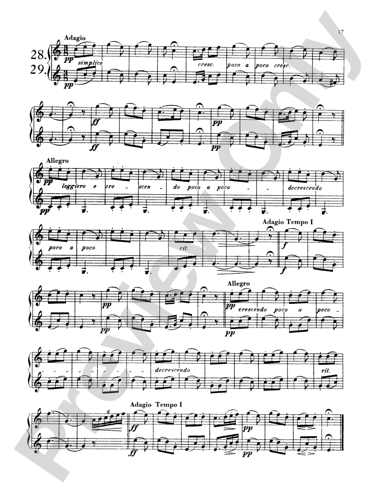 Kling: Thirty Duets: French Horn Book