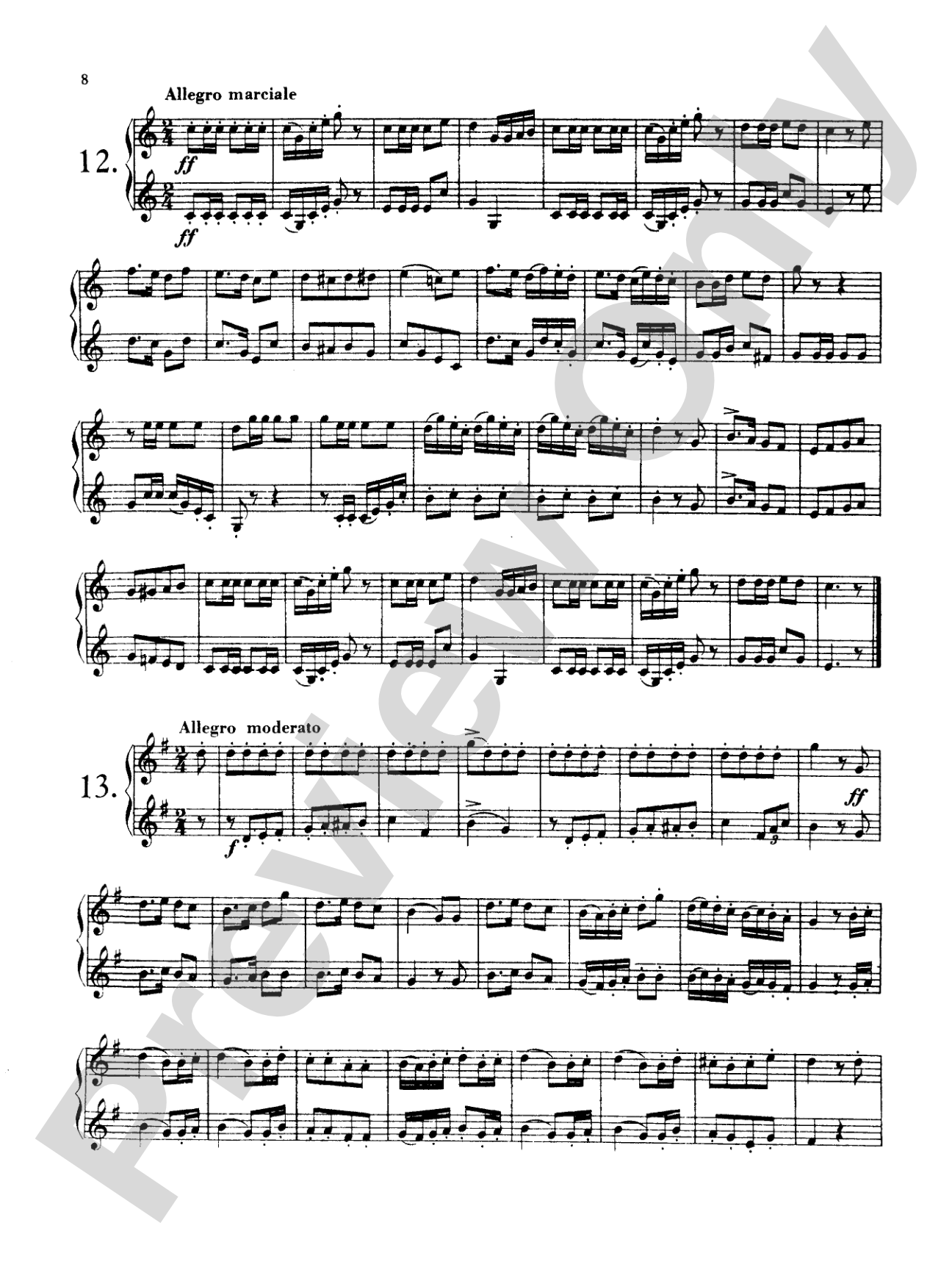 Kling: Thirty Duets: French Horn Book