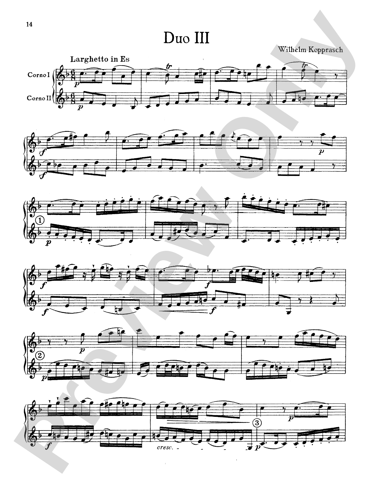 Kopprasch: Three Grand Duets