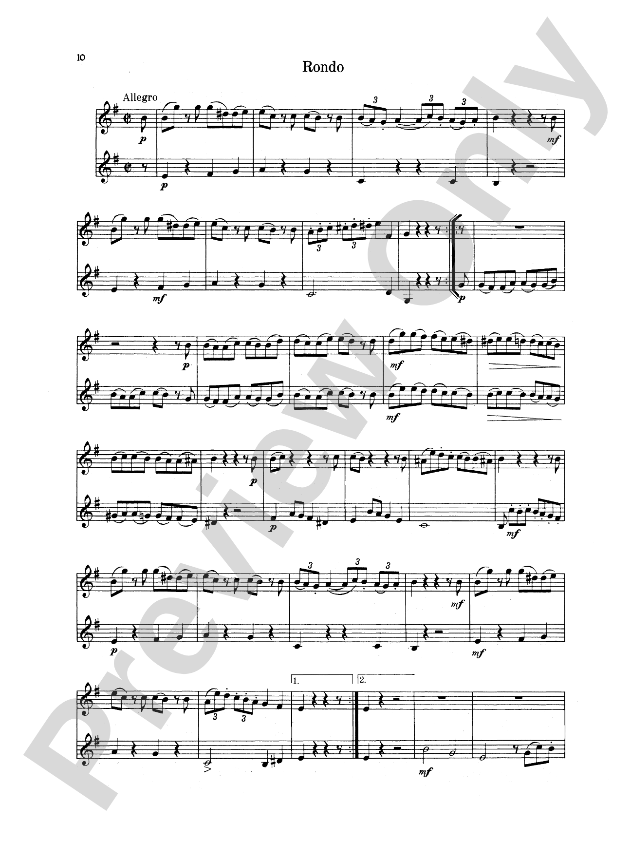 Nicolai: Three Duets