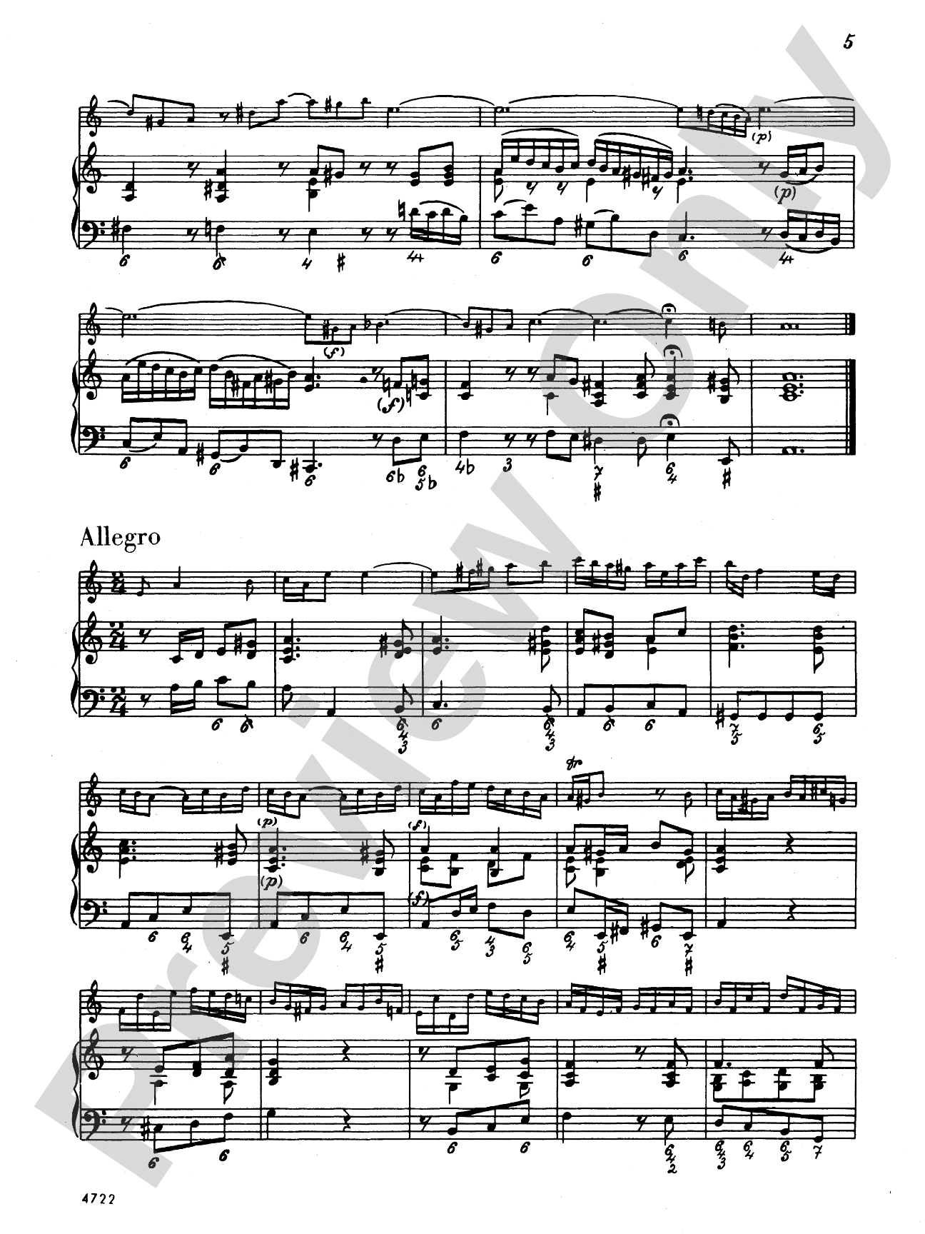 Bach: Two Sonatas (A Minor and D Major): Chamber Duo Book
