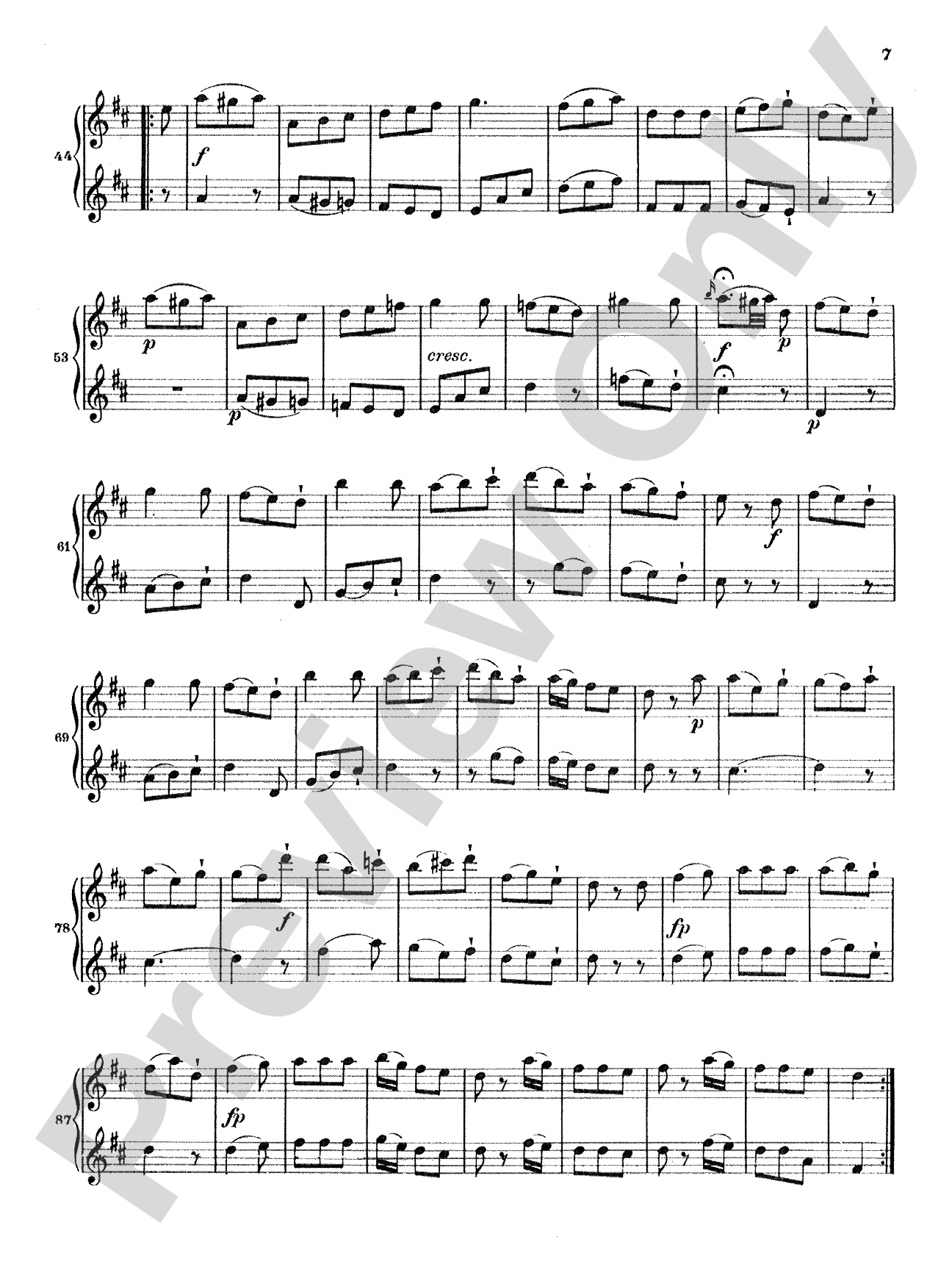Stamitz: Three Duets, Op. 27: Flute Book