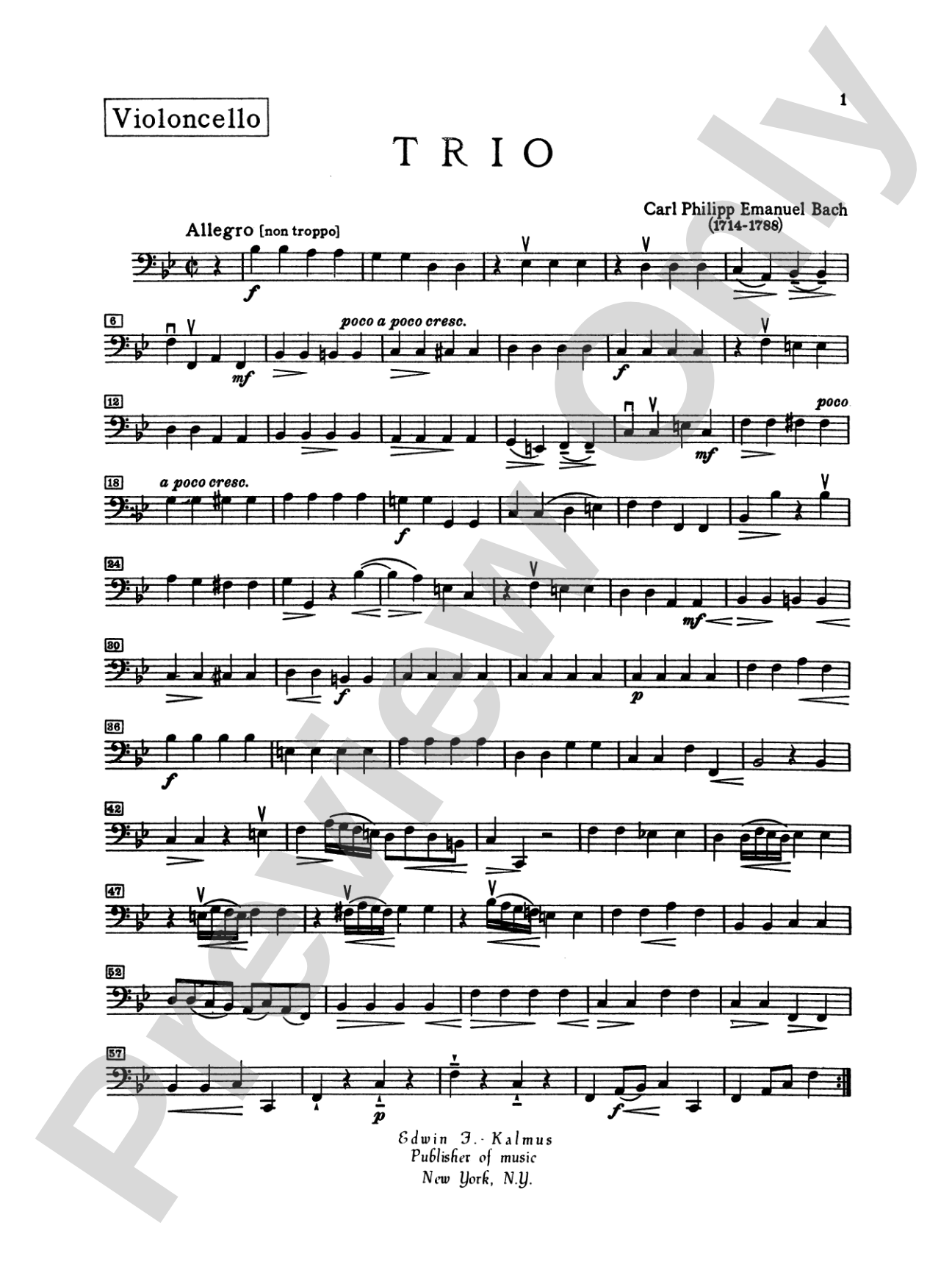 Bach: Trio in B flat