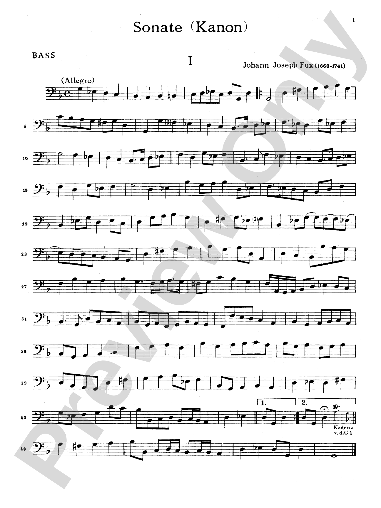 Fux: Sonata (Canon) for Two Violas and Basso Continuo