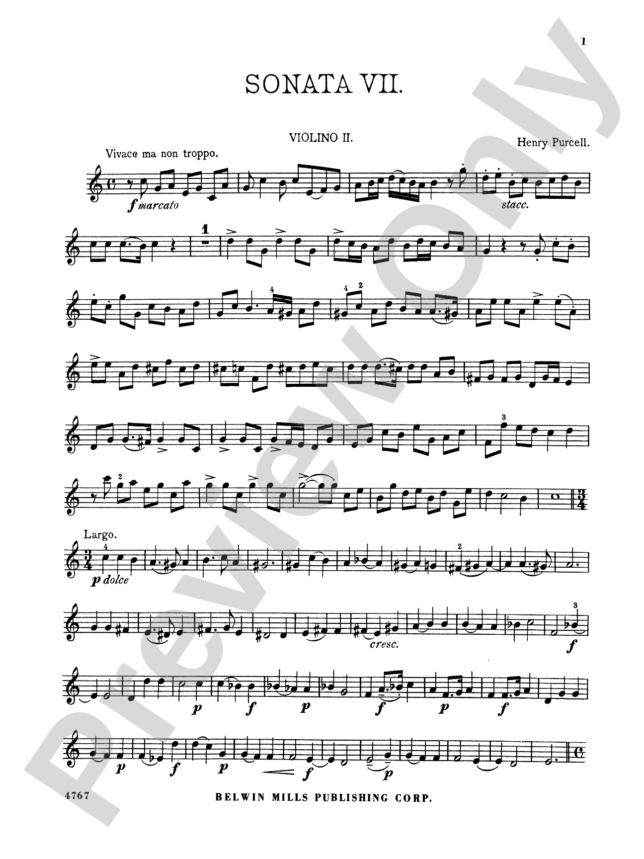 Purcell: Sonata in C Major