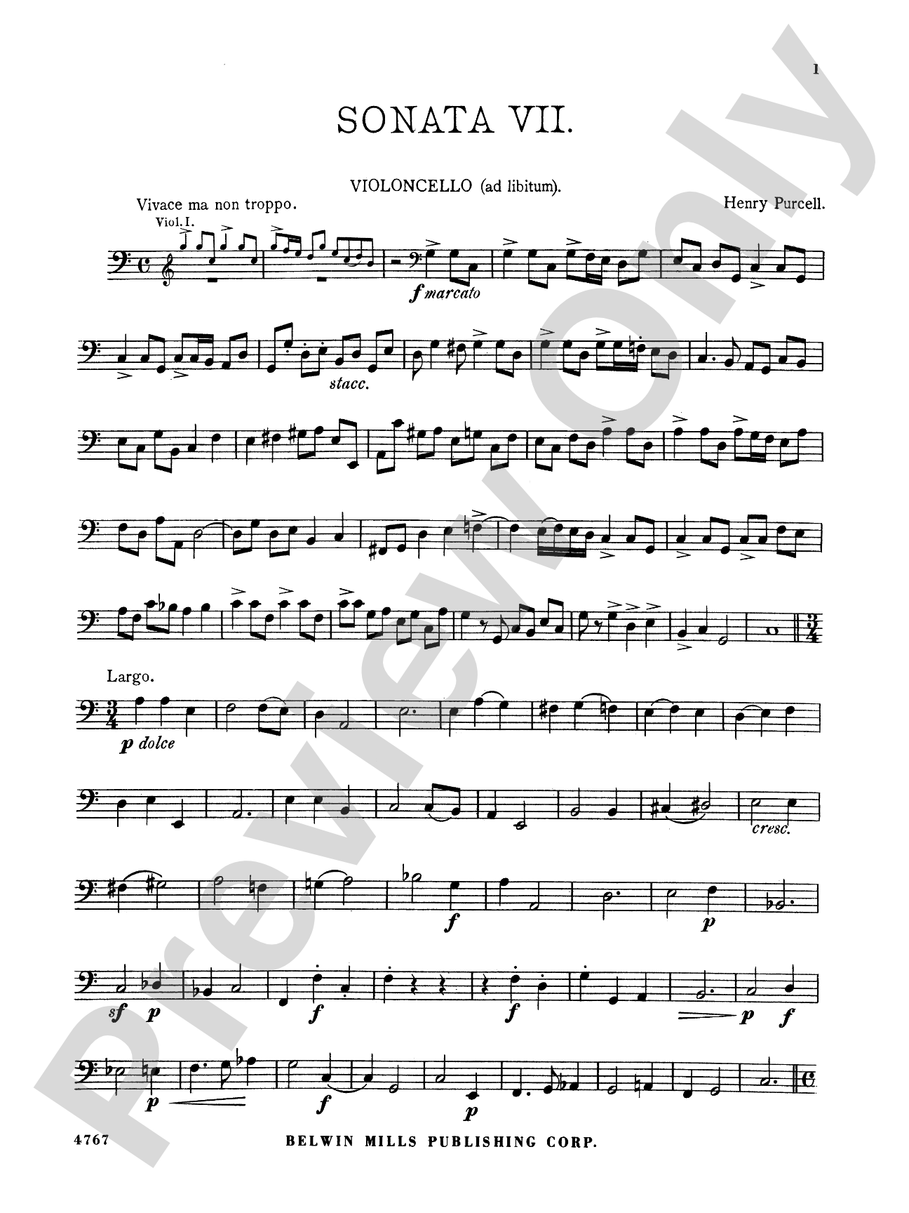 Purcell: Sonata in C Major