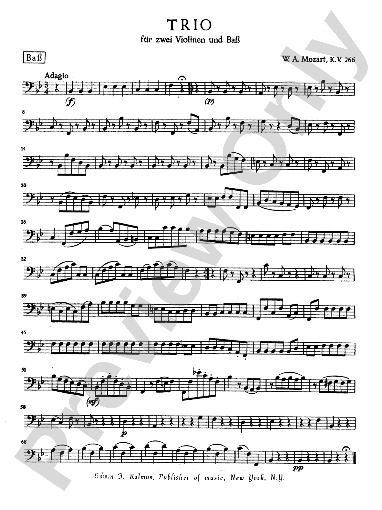 Mozart: Trio, K. 266