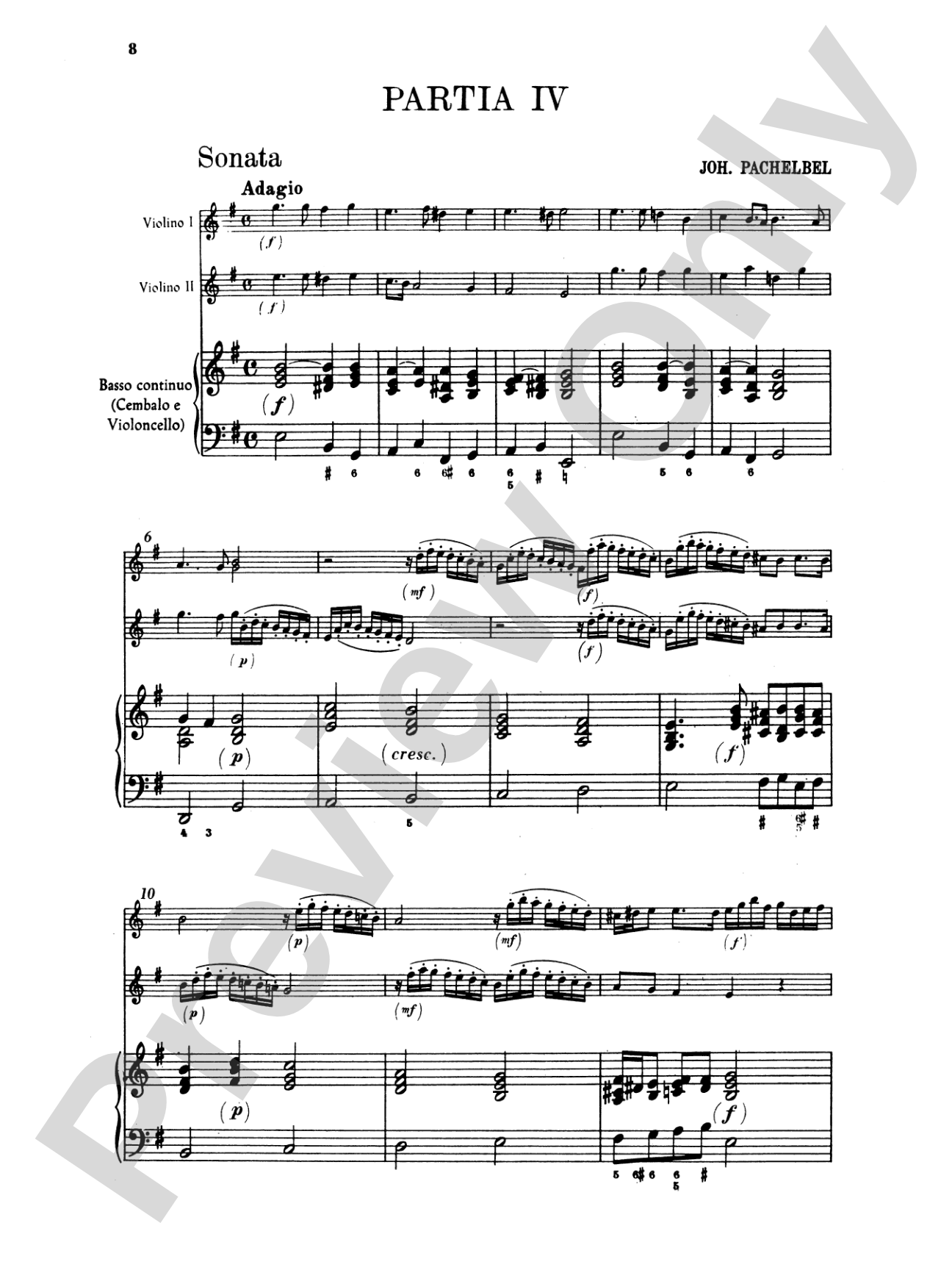 Pachelbel: Two Trio Suites