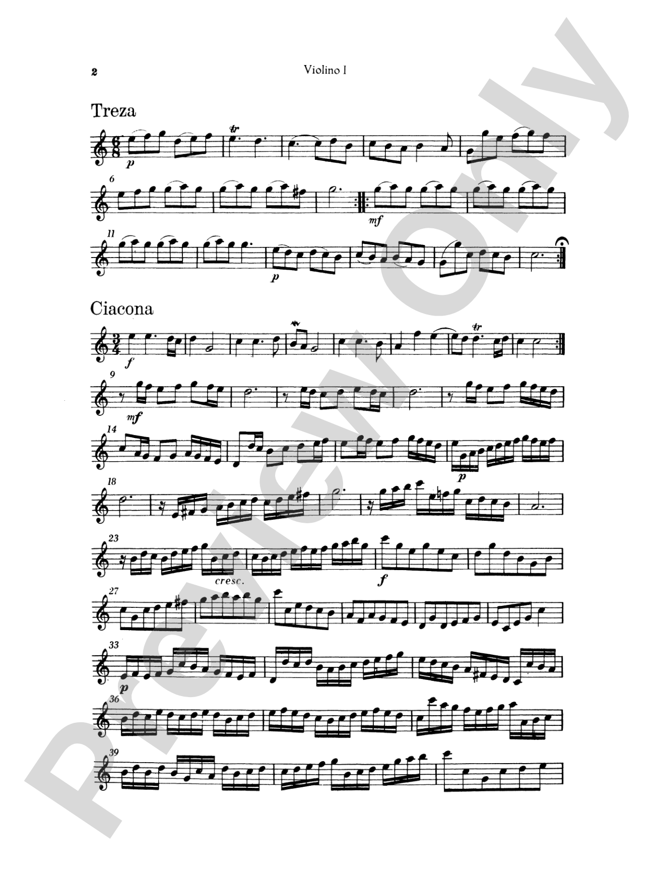 Pachelbel: Two Trio Suites: String Trio Score & Parts
