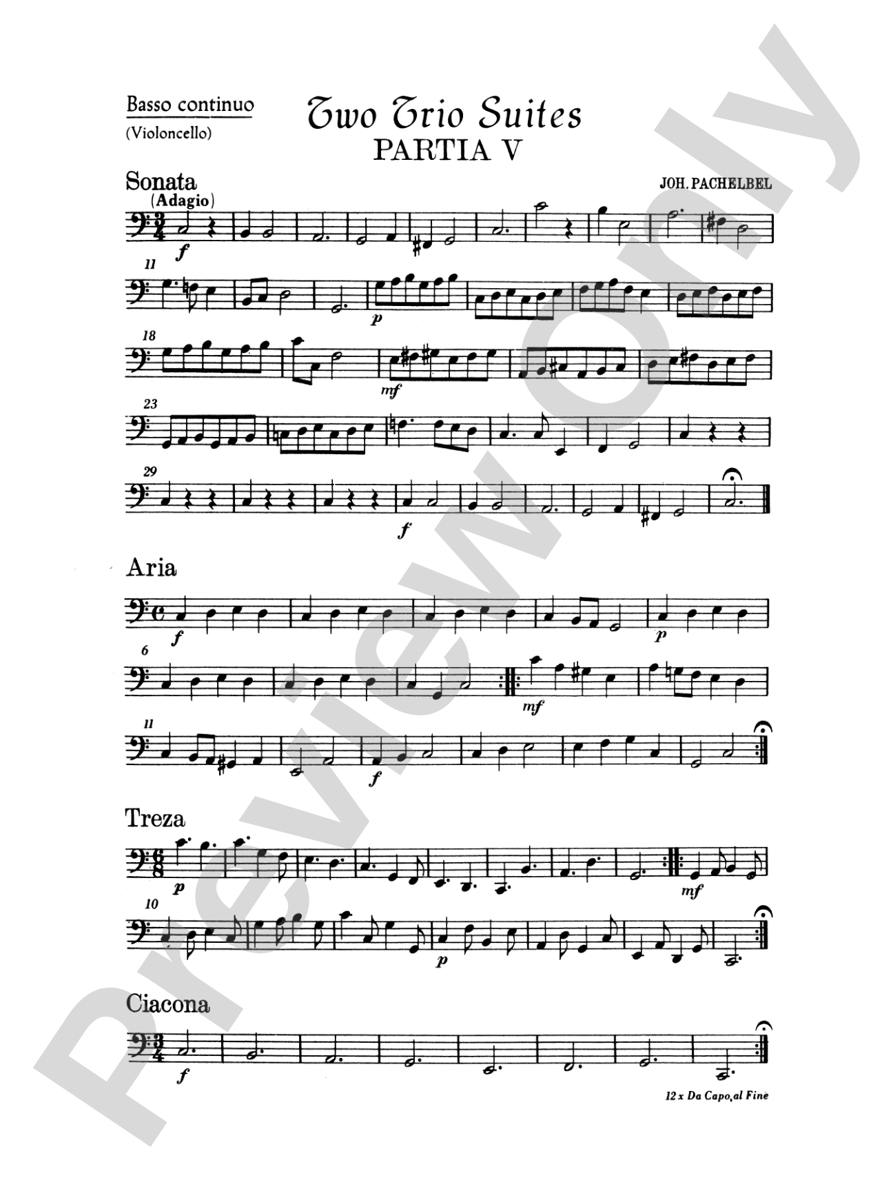 Pachelbel: Two Trio Suites