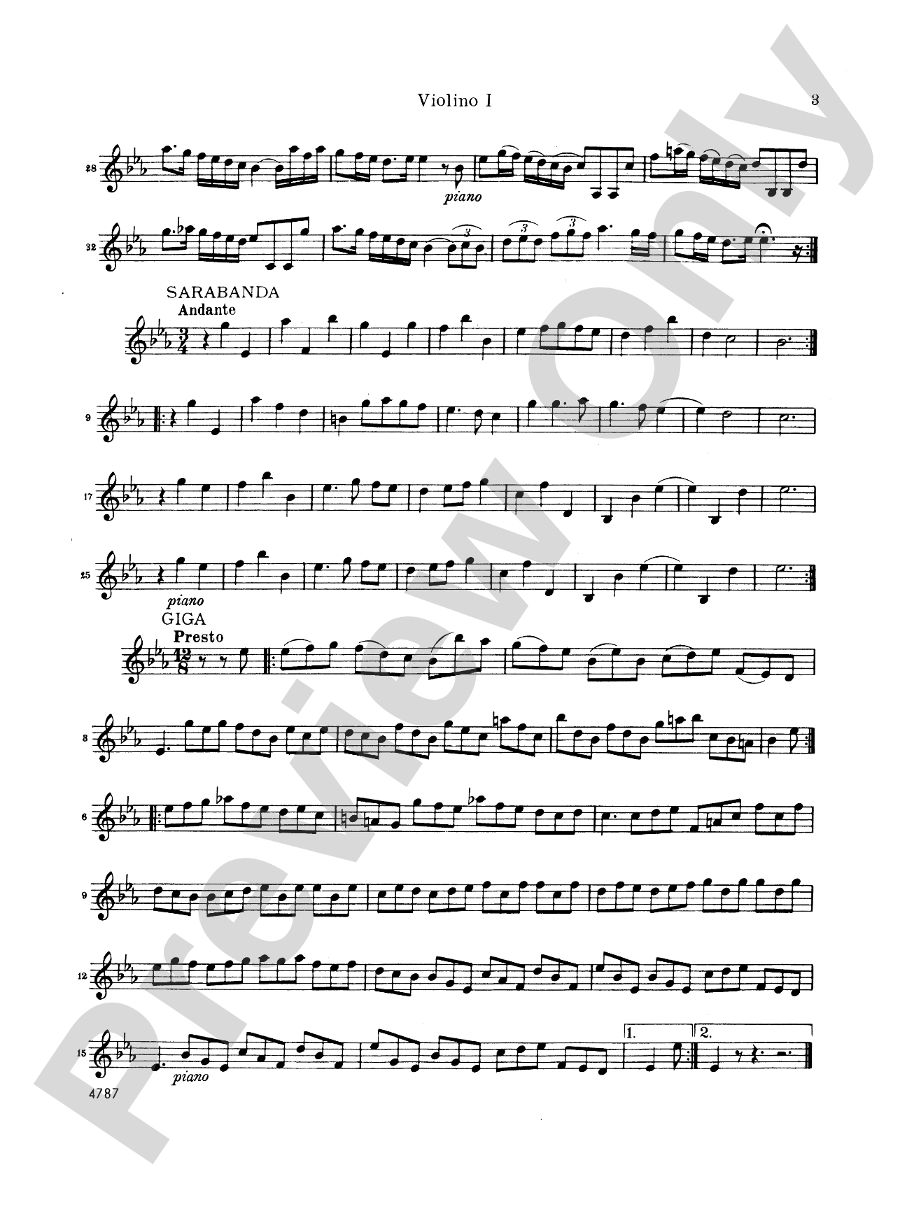 Vivaldi: Sonatas da Camera a Tre (Book II, Nos. 7-12): String Trio Score & Parts