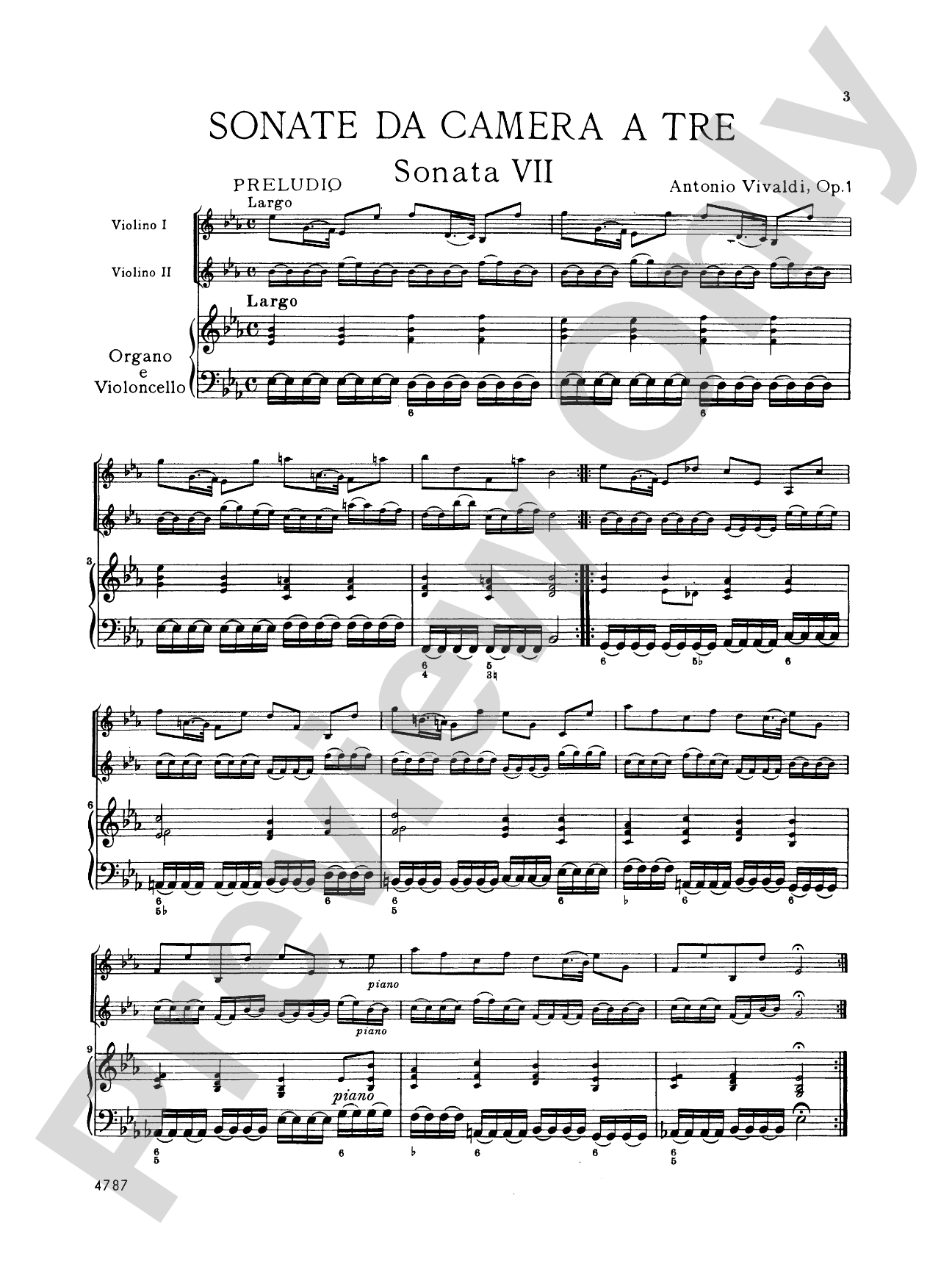 Vivaldi: Sonatas da Camera a Tre (Book II, Nos. 7-12)
