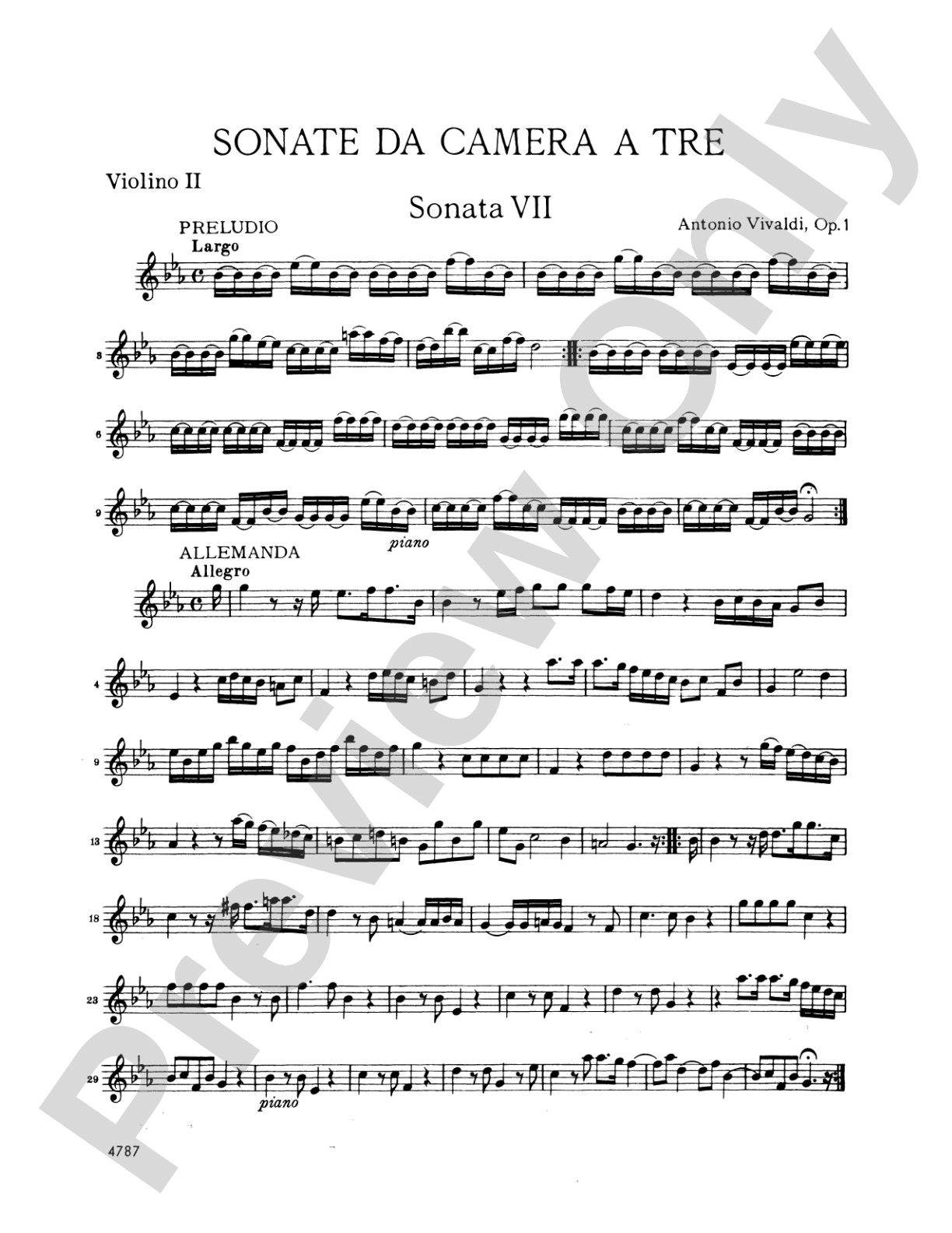 Vivaldi: Sonatas da Camera a Tre (Book II, Nos. 7-12)