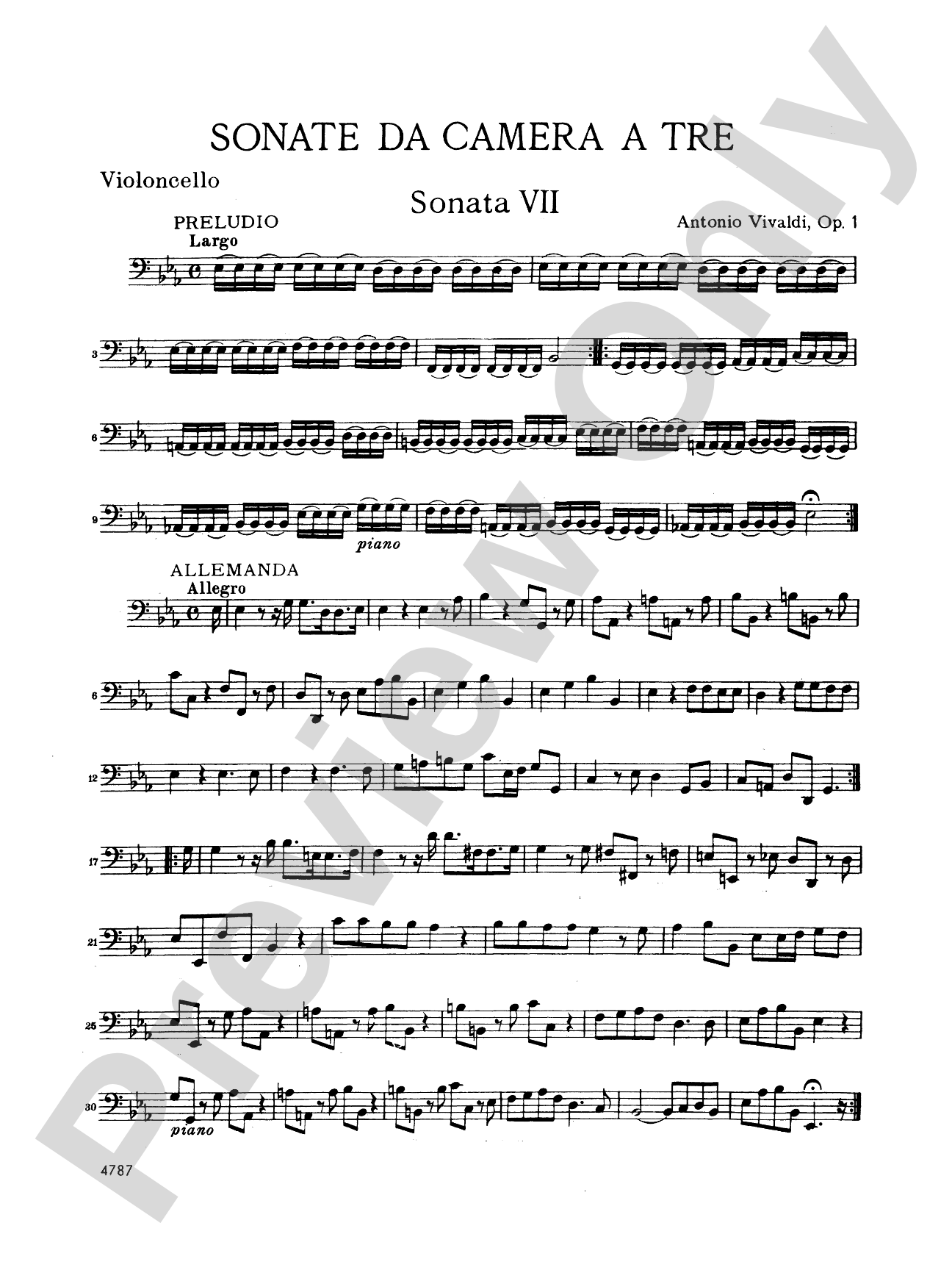 Vivaldi: Sonatas da Camera a Tre (Book II, Nos. 7-12)