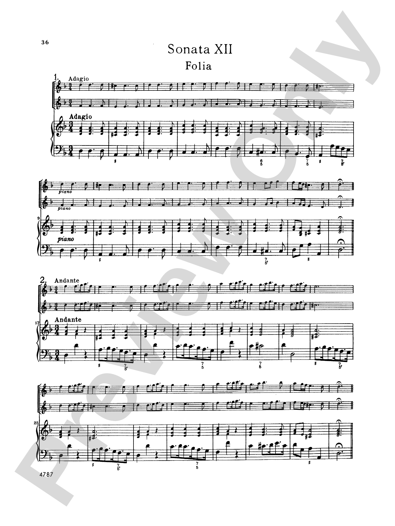 Vivaldi: Sonatas da Camera a Tre (Book II, Nos. 7-12)