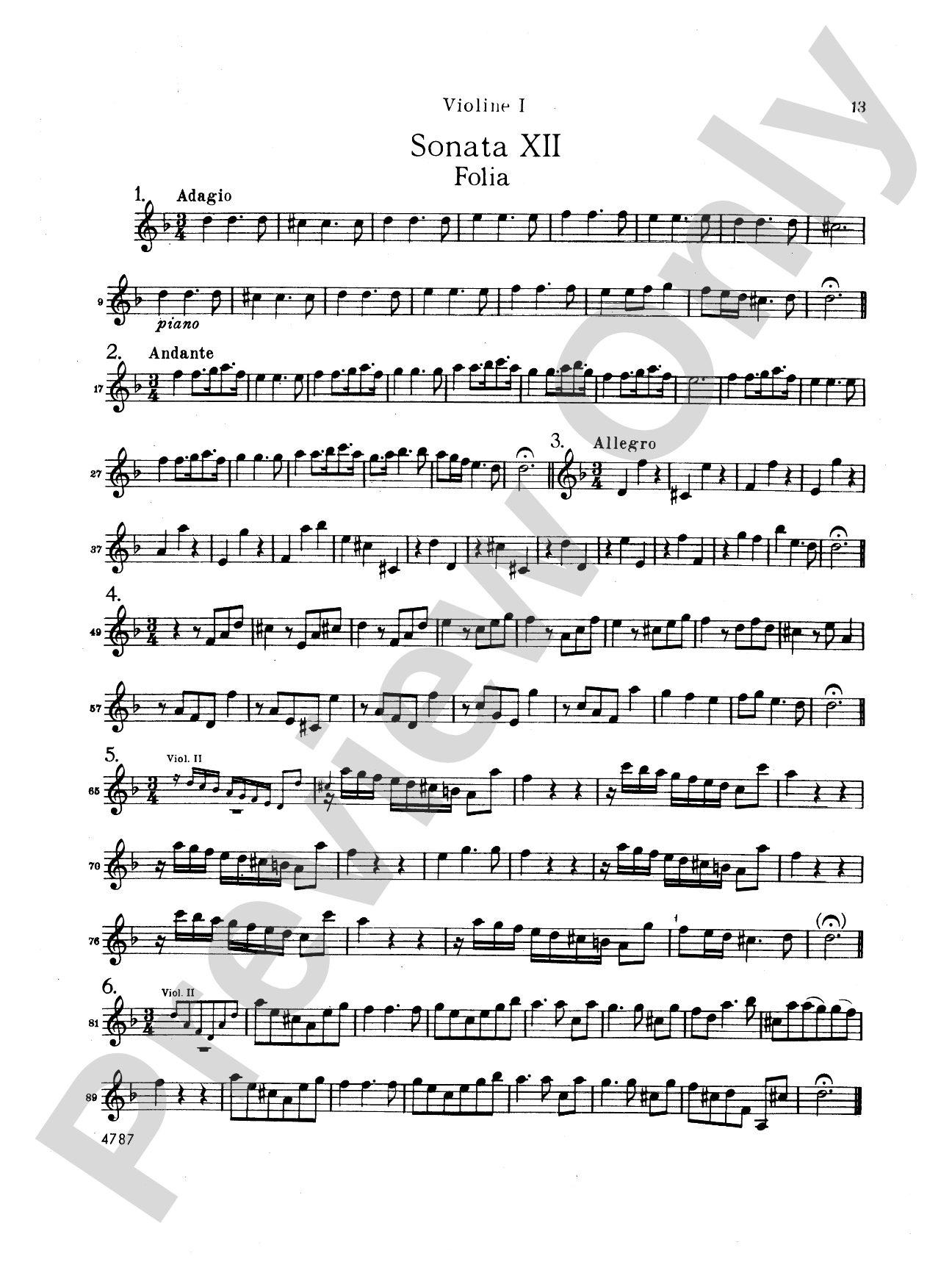 Vivaldi: Sonatas da Camera a Tre (Book II, Nos. 7-12)