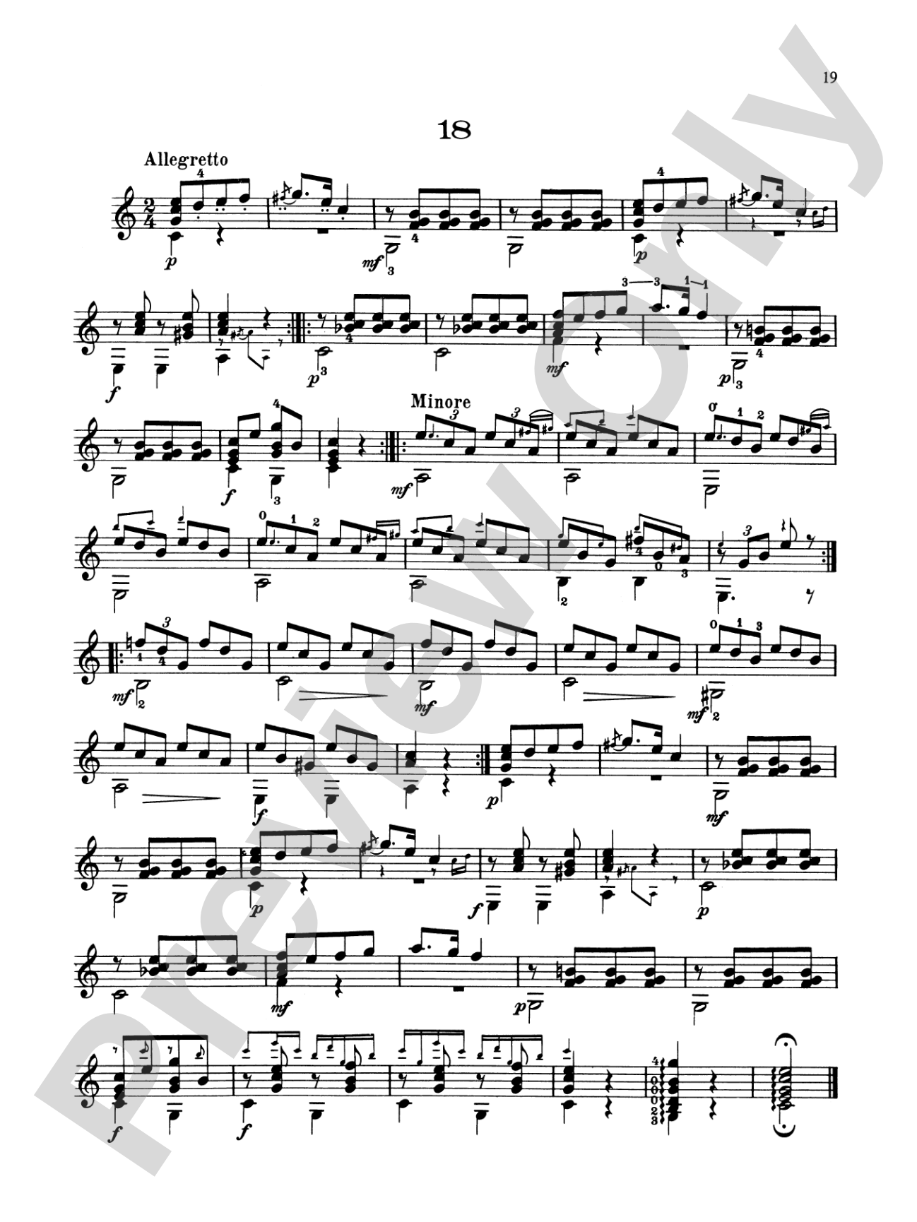 Diabelli: 18 Pieces for Guitar and Piano