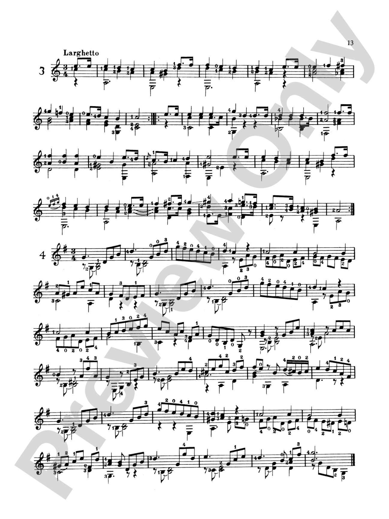 Carcassi & Sor: Easy Classic Guitar Solos