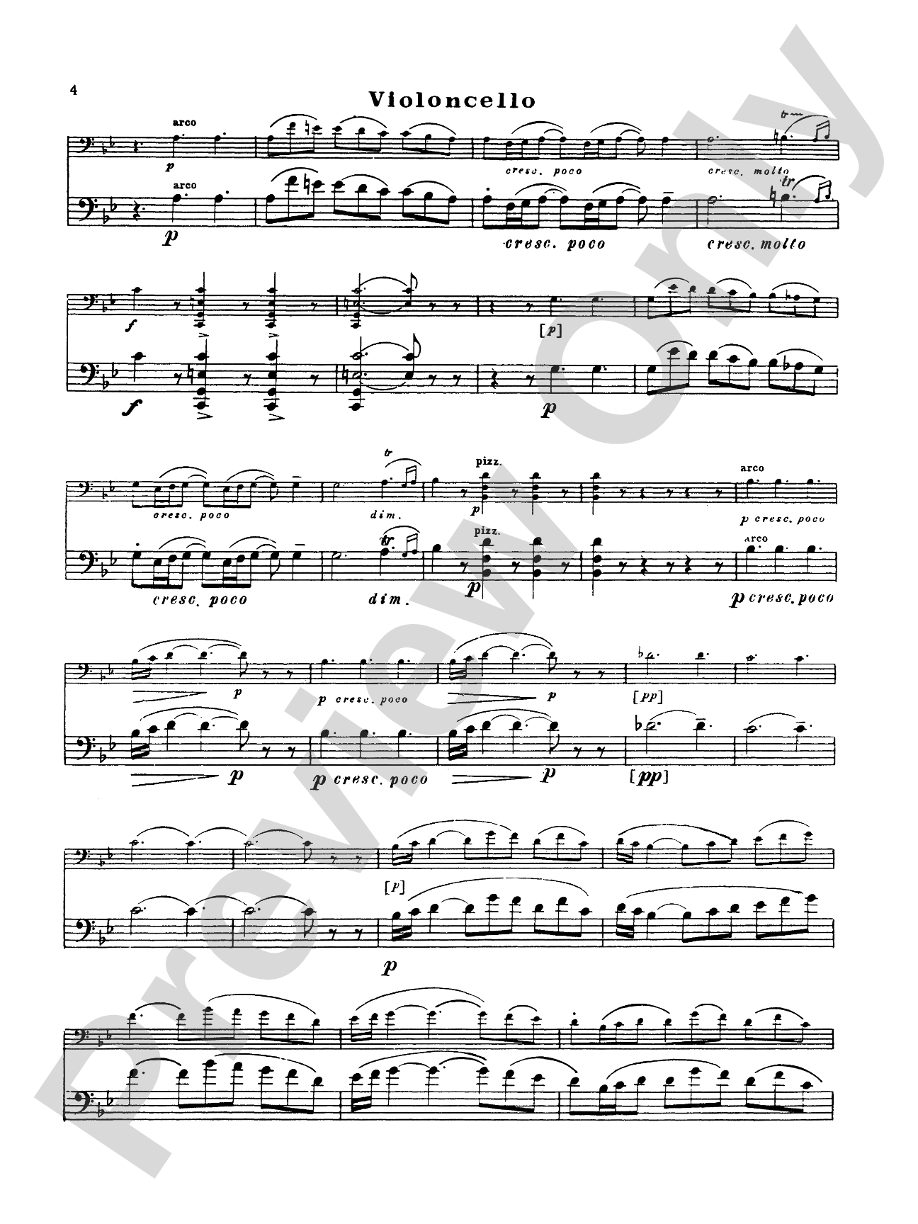 Rimsky-Korsakov: Serenade, Op. 37: Cello Book