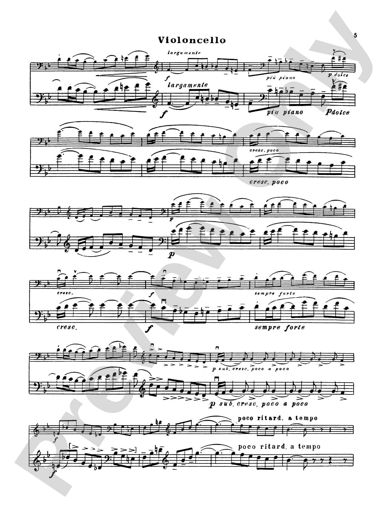 Rimsky-Korsakov: Serenade, Op. 37: Cello Book