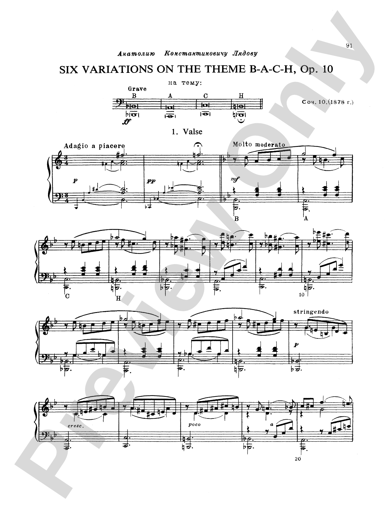 Rimsky-Korsakov: Piano Solos, Volume II