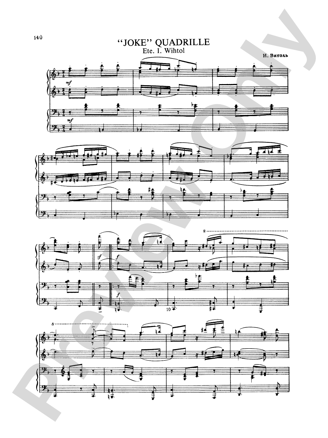 Rimsky-Korsakov: Piano Duets, Volume III