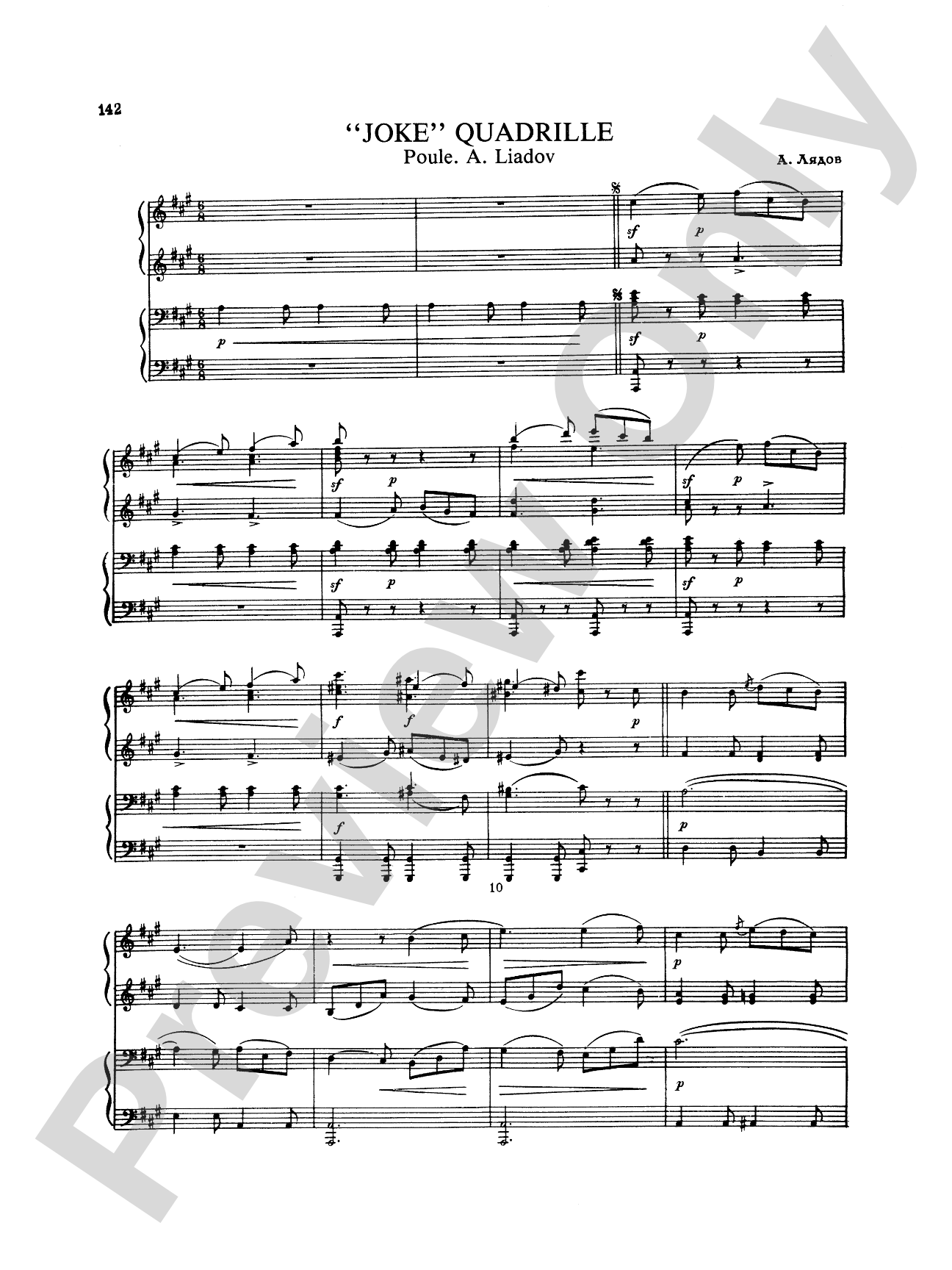 Rimsky-Korsakov: Piano Duets, Volume III
