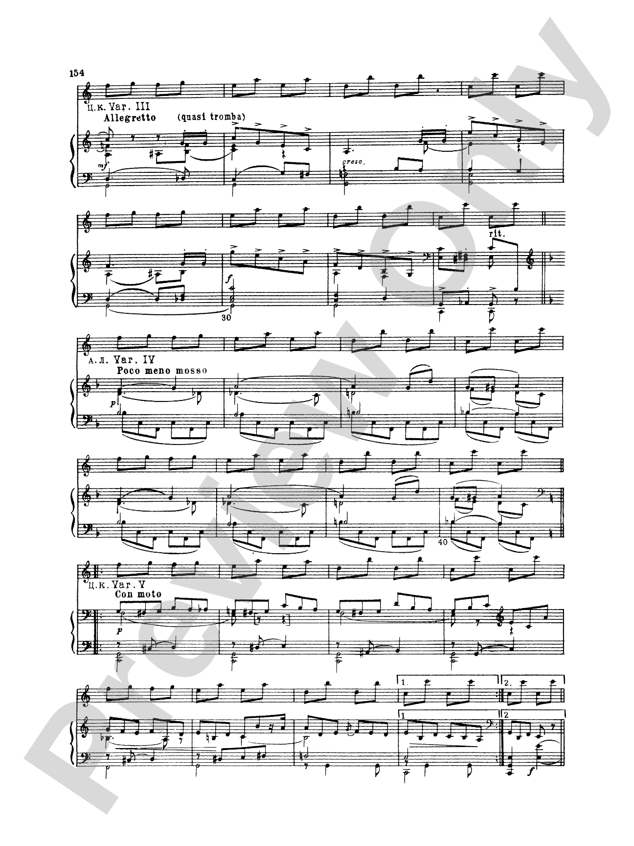 Rimsky-Korsakov: Piano Duets, Volume III