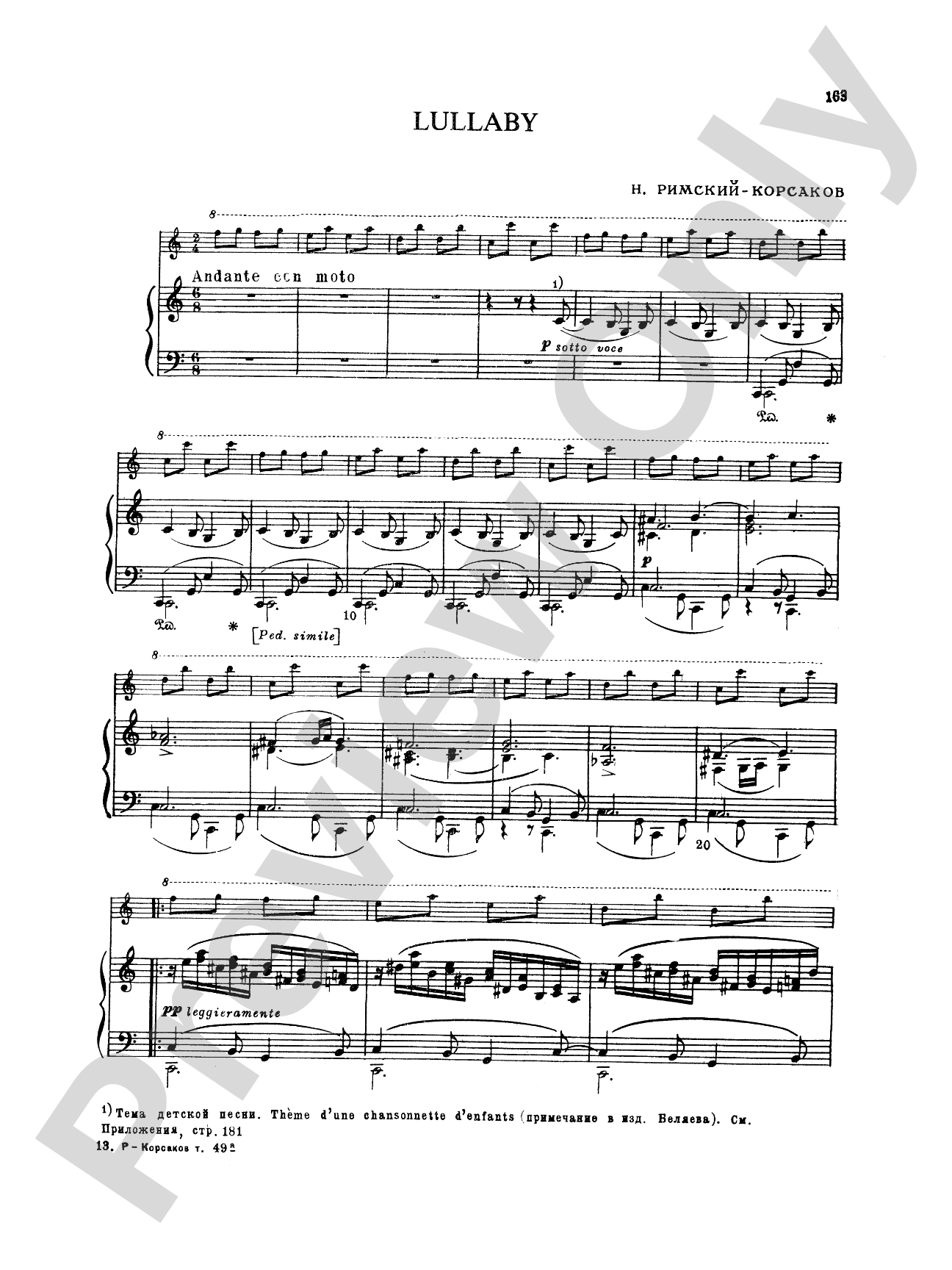 Rimsky-Korsakov: Piano Duets, Volume III