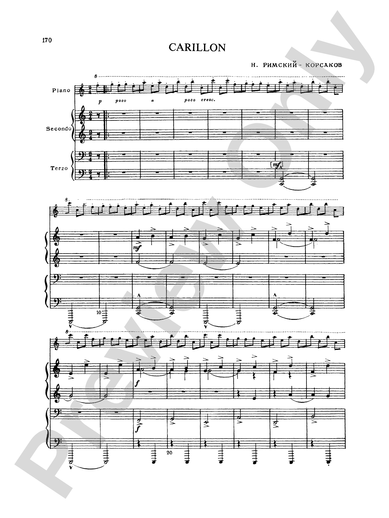 Rimsky-Korsakov: Piano Duets, Volume III