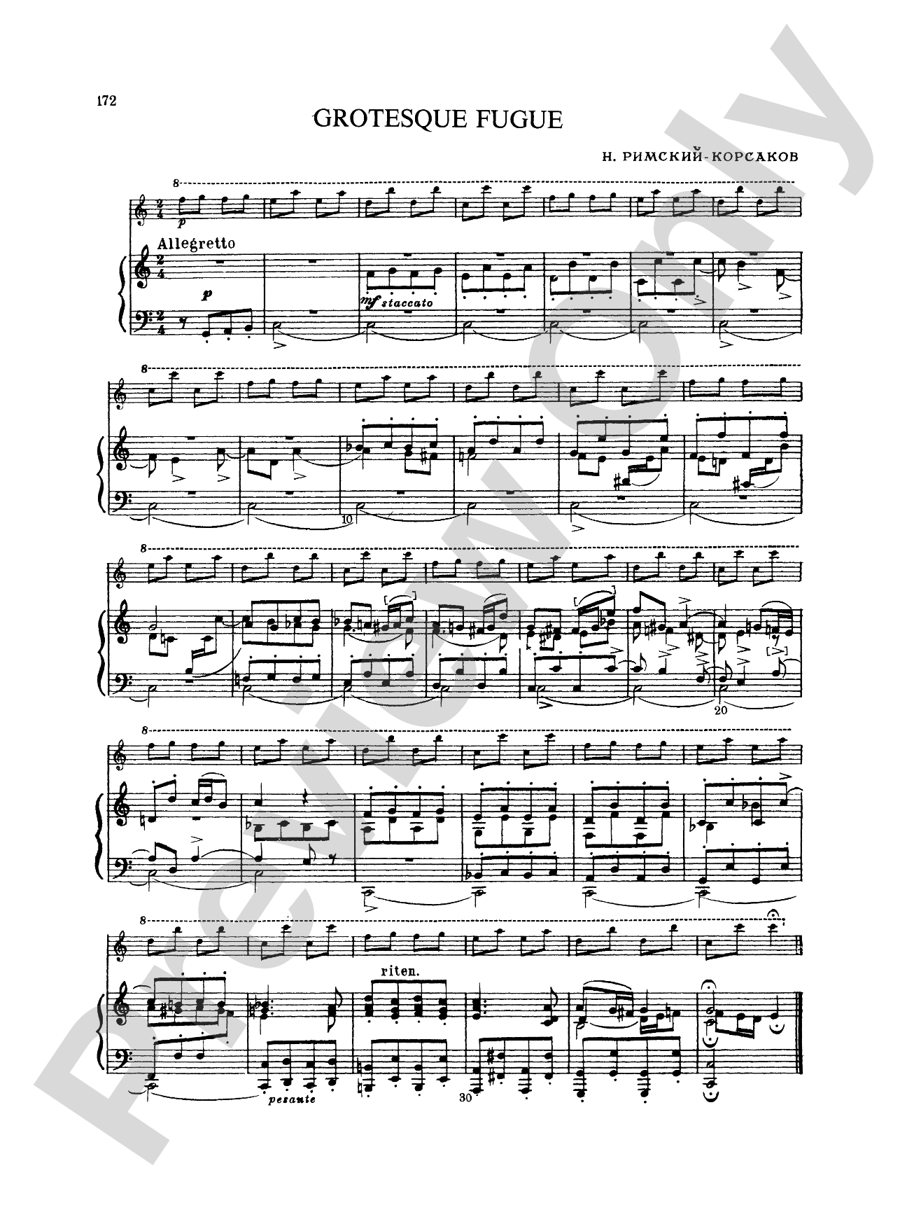 Rimsky-Korsakov: Piano Duets, Volume III