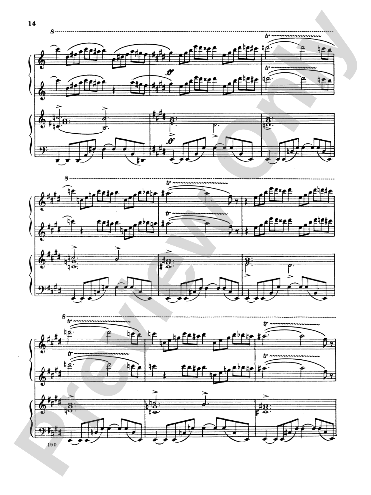 Rimsky-Korsakov: Scheherazade: Piano Duet (1 Piano, 4 Hands) Book