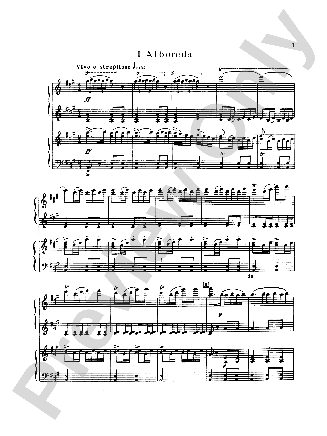 Rimsky-Korsakov: Capriccio Espagnole Piano Duet: Piano Duet (1 Piano, 4 Hands) Book