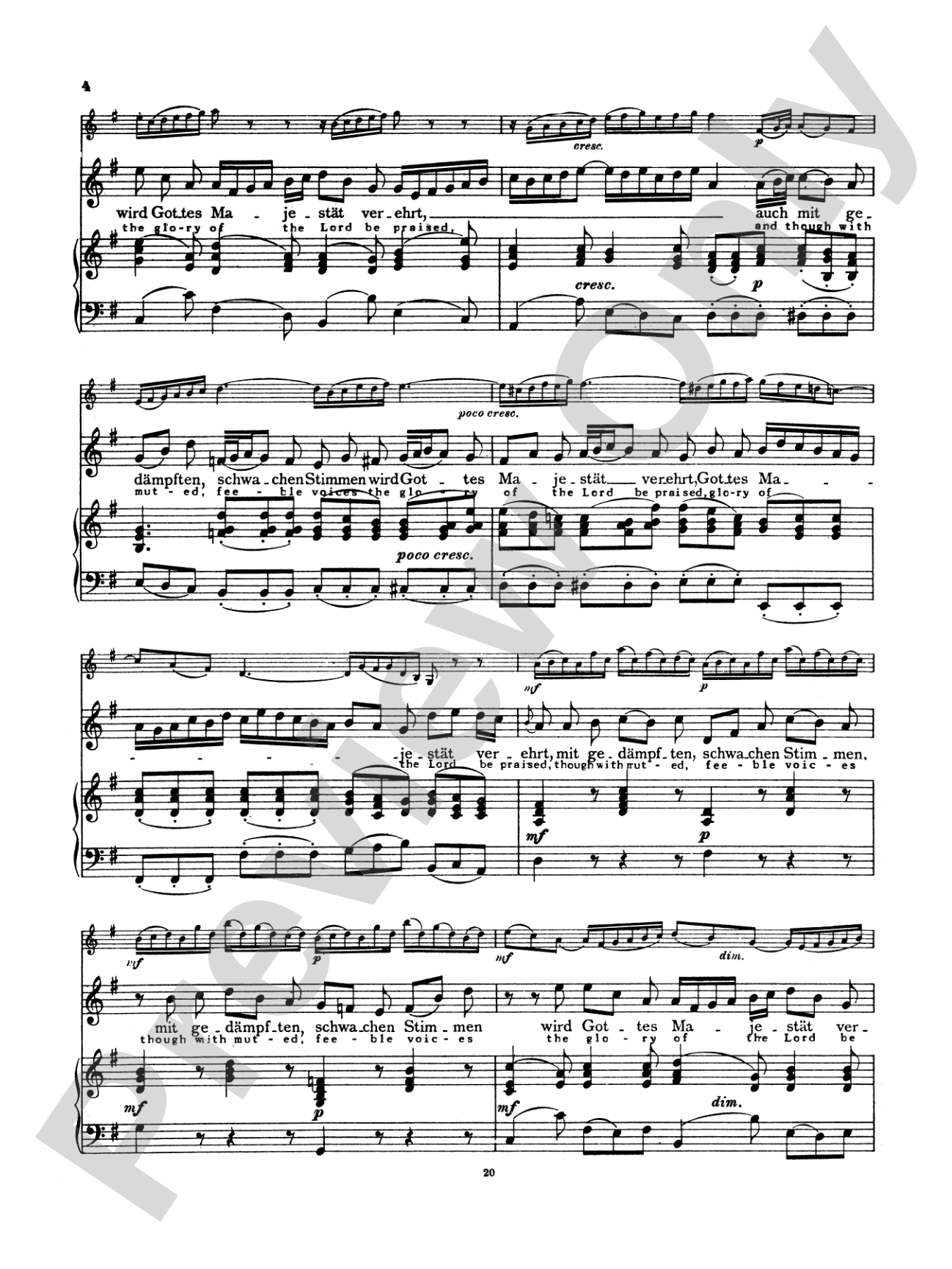 Bach: Soprano Arias from Church Cantatas, Volume I (Sacred) (German/English): Vocal Book