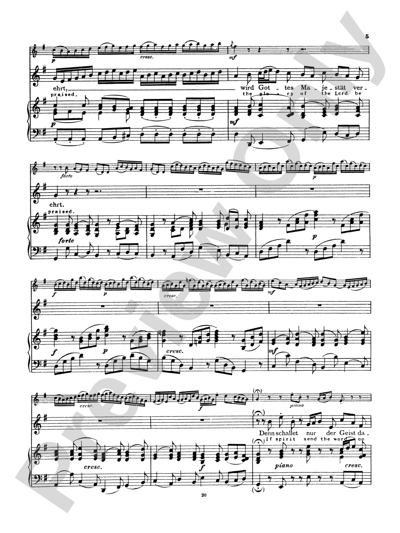 Bach: Soprano Arias from Church Cantatas, Volume I (Sacred) (German/English): Vocal Book