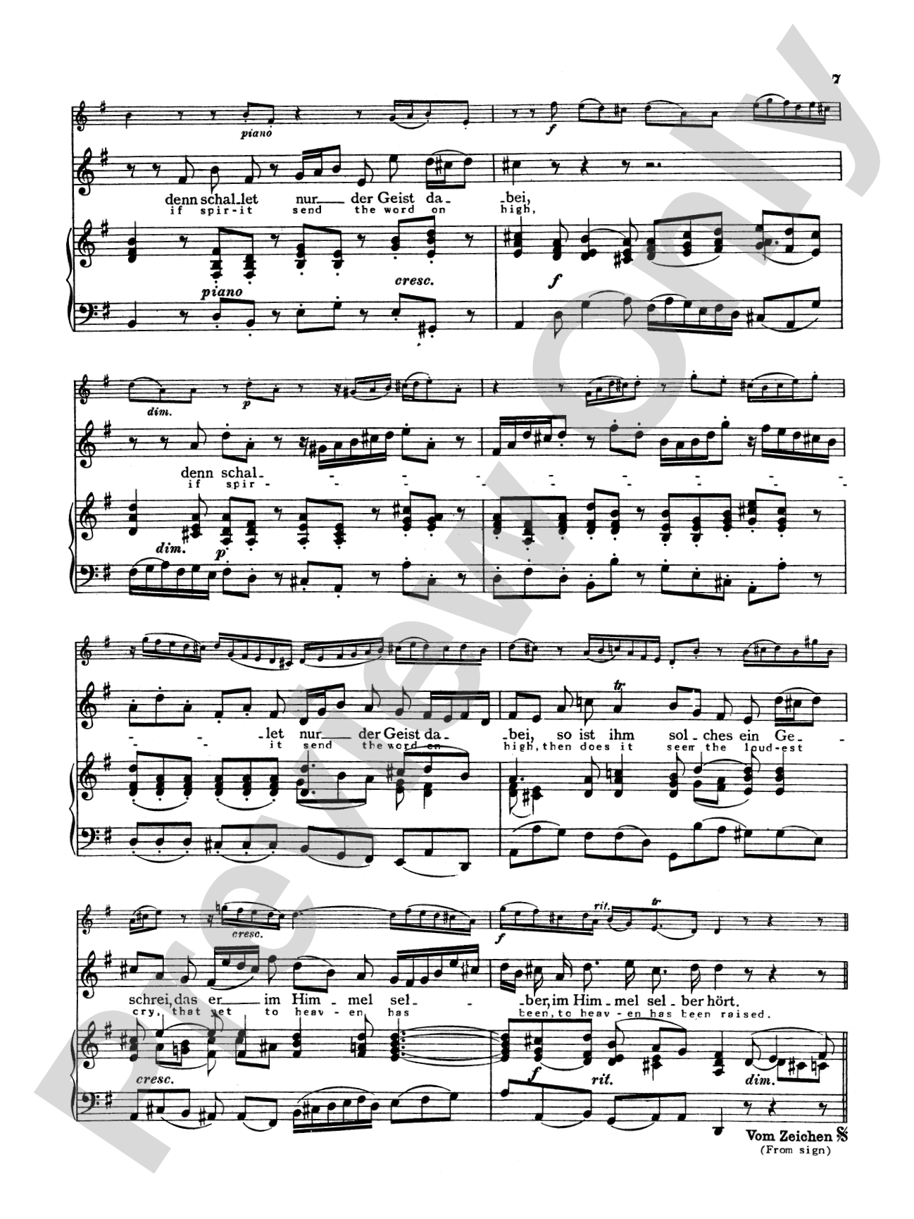 Bach: Soprano Arias from Church Cantatas, Volume I (Sacred) (German/English): Vocal Book