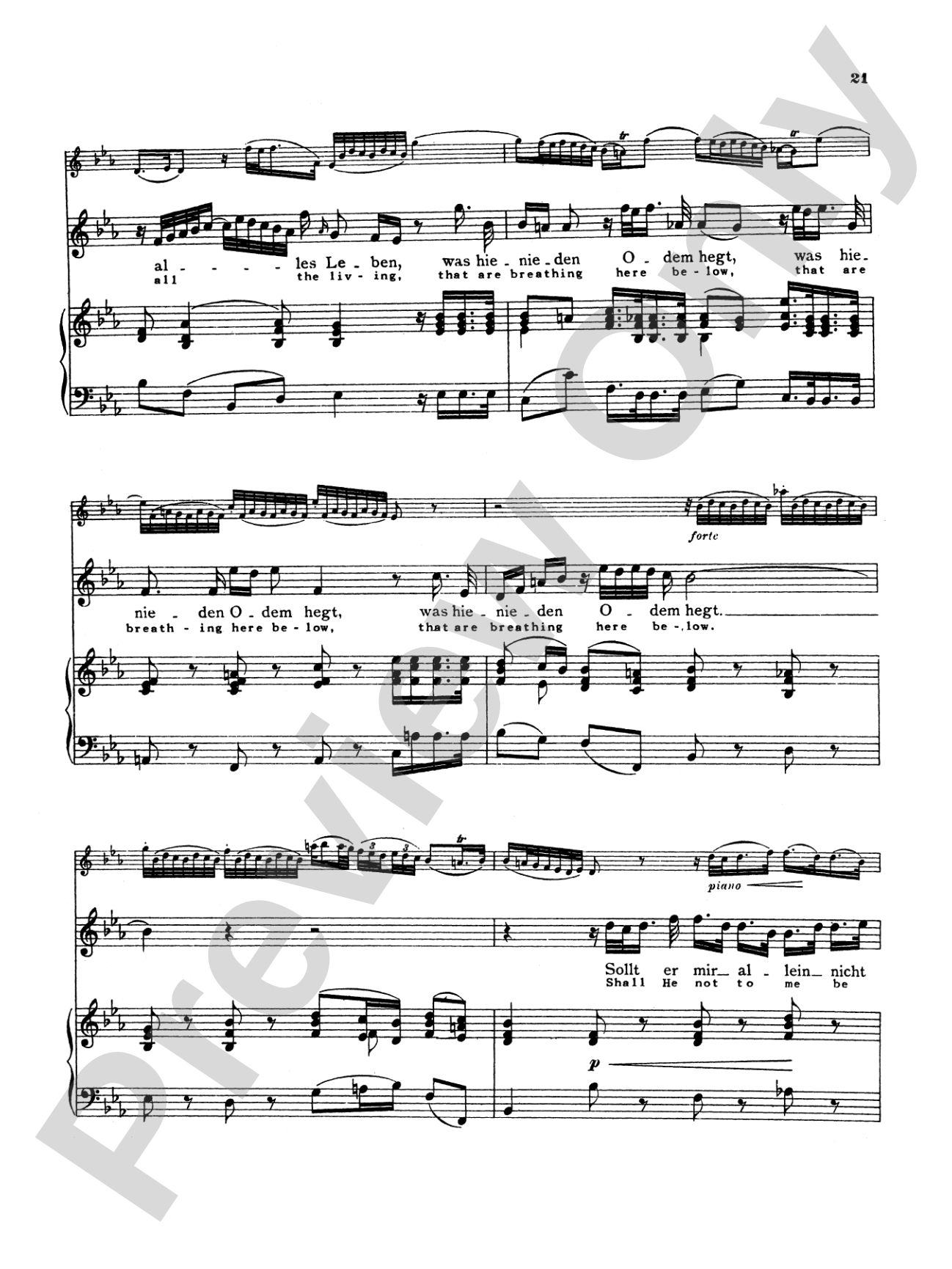 Bach: Soprano Arias from Church Cantatas, Volume I (Sacred) (German/English)