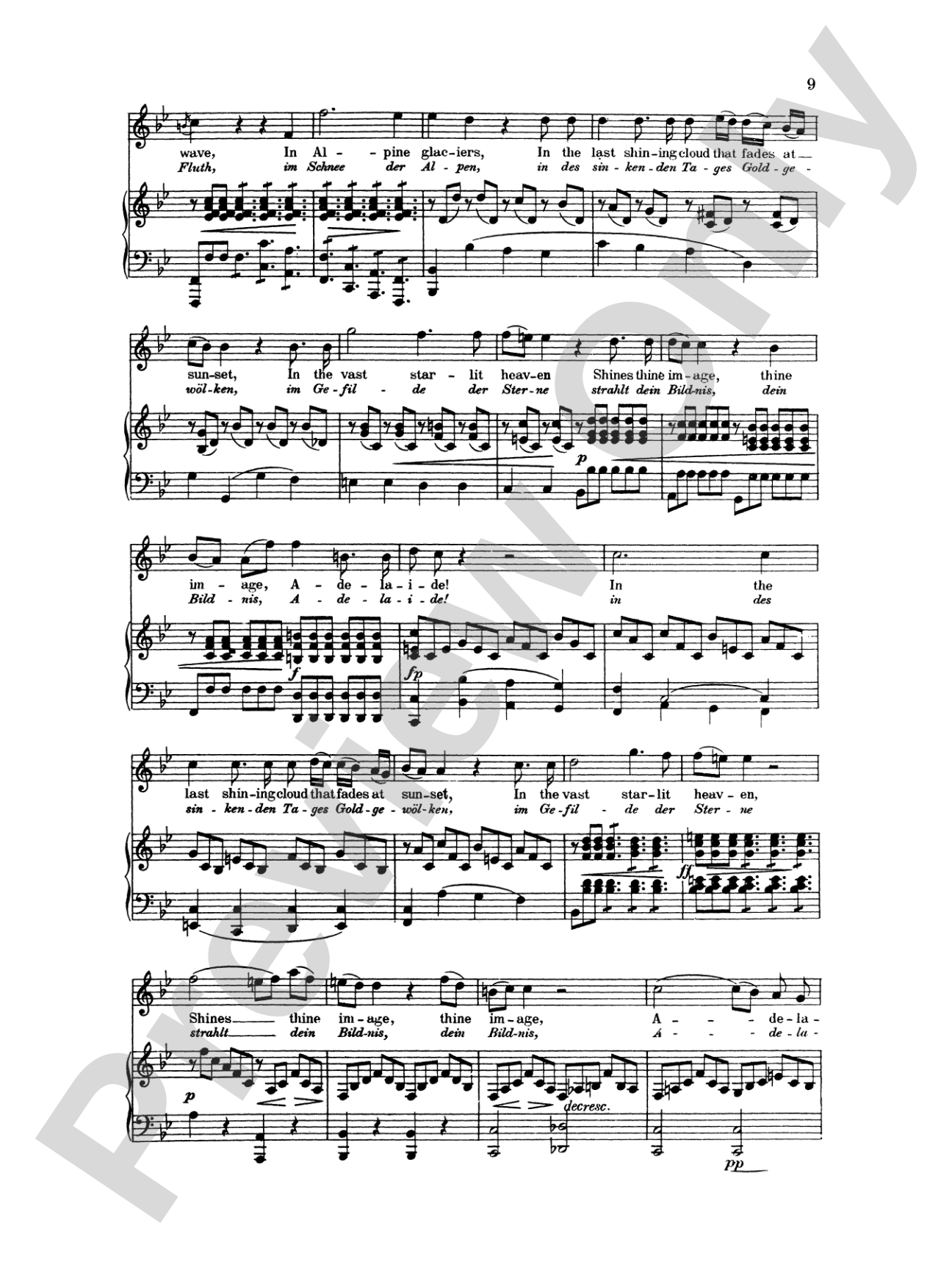Beethoven: Songs (Complete)-- 66 songs, mostly for Medium Voice (German/English)