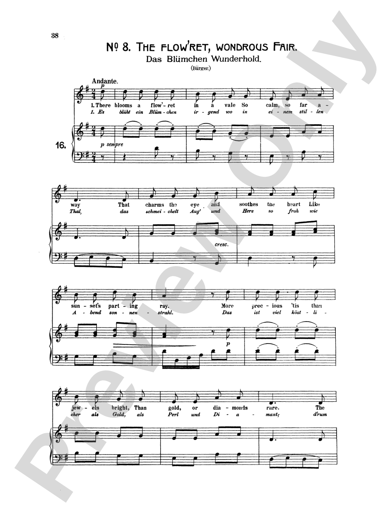 Beethoven: Songs (Complete)-- 66 songs, mostly for Medium Voice (German/English)