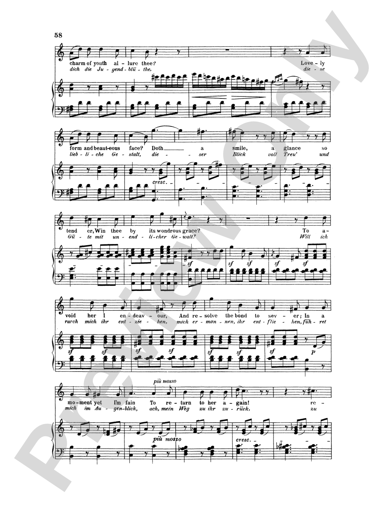 Beethoven: Songs (Complete)-- 66 songs, mostly for Medium Voice (German/English)