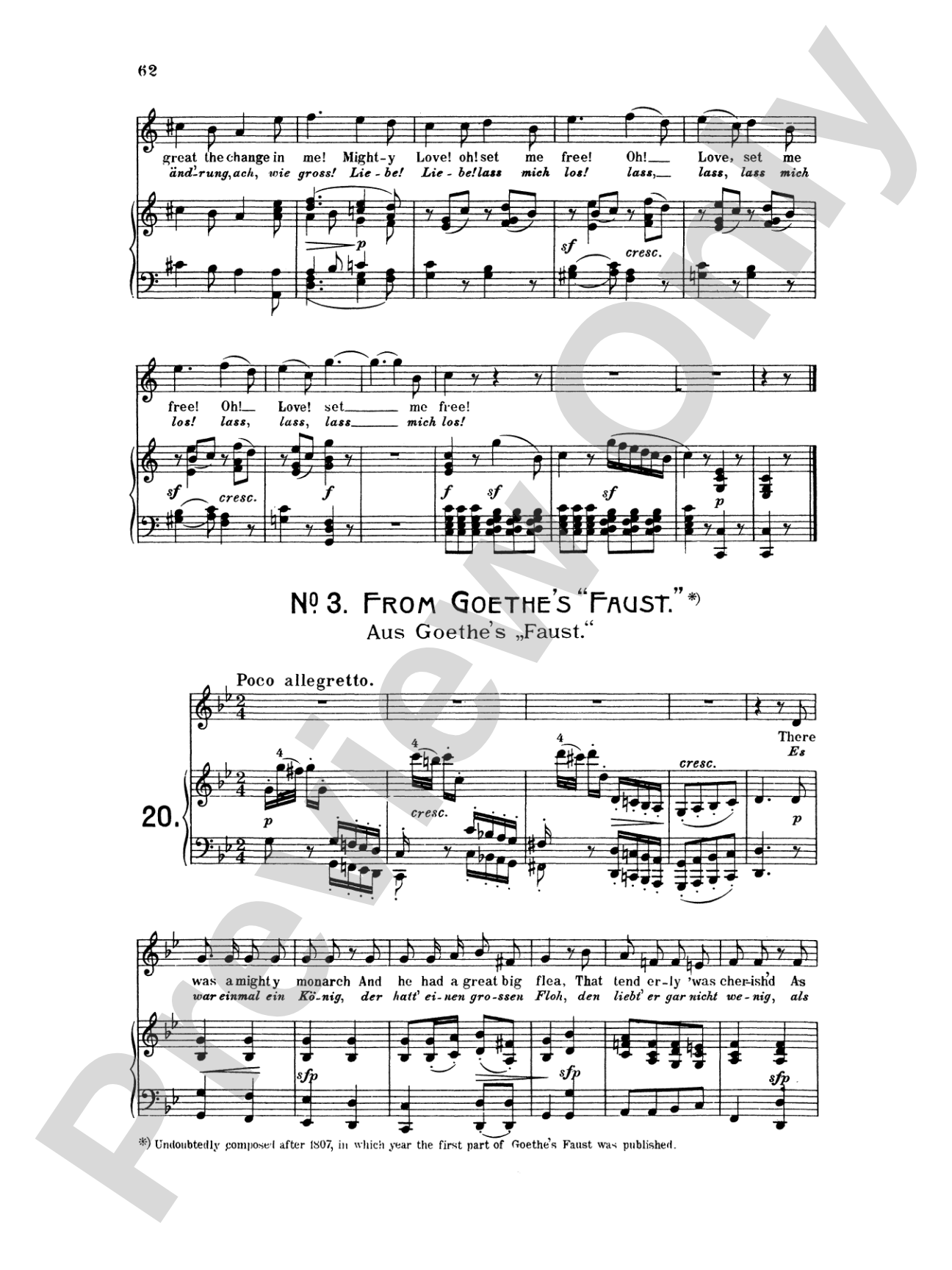 Beethoven: Songs (Complete)-- 66 songs, mostly for Medium Voice (German/English)