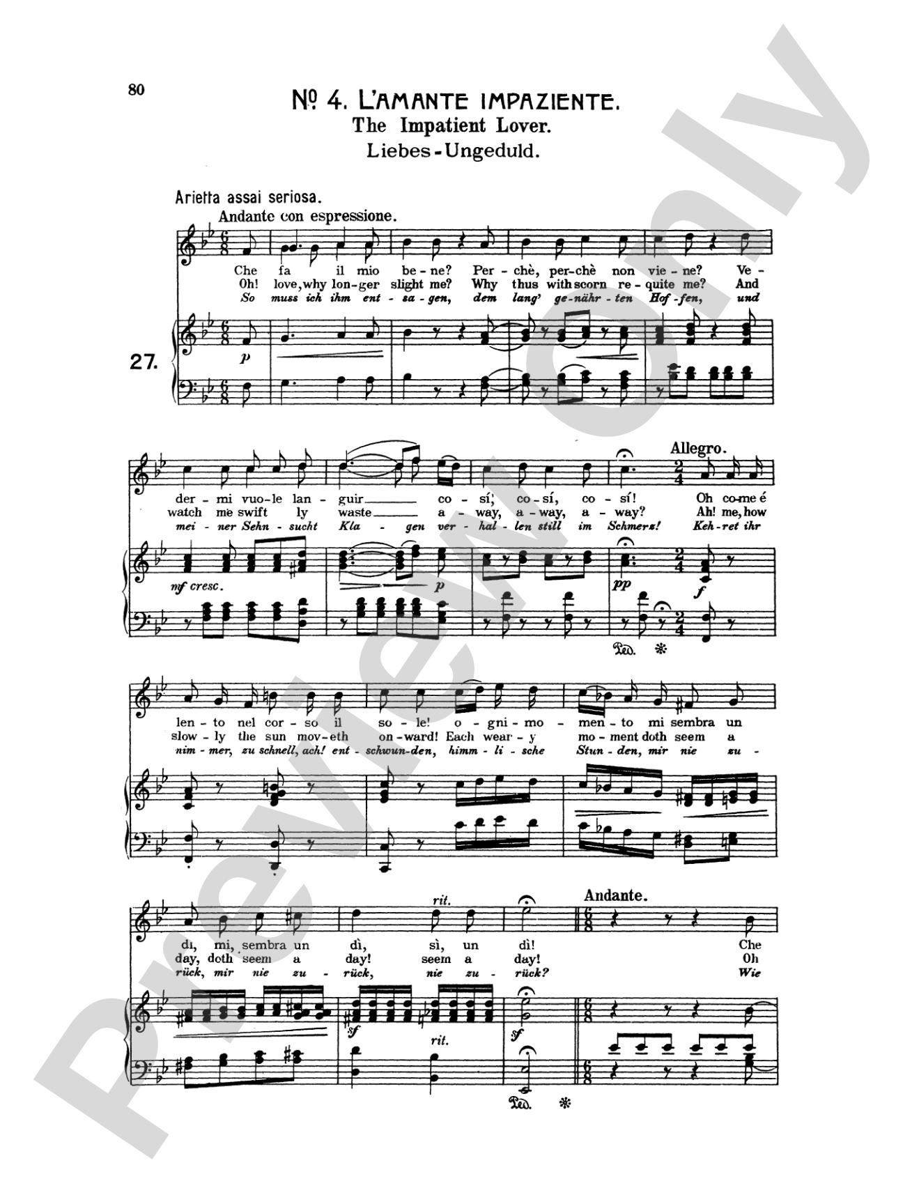 Beethoven: Songs (Complete)-- 66 songs, mostly for Medium Voice (German/English)