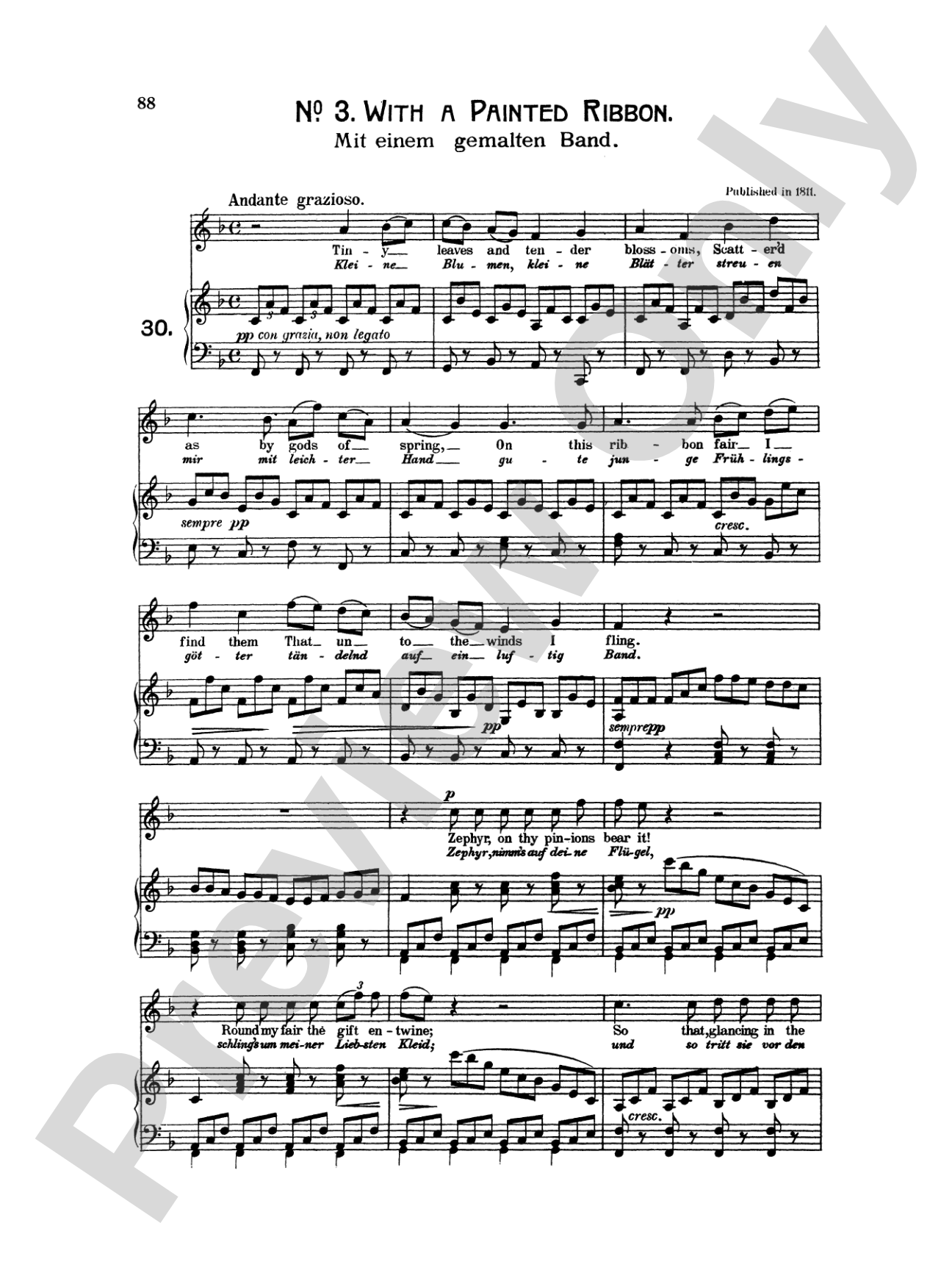 Beethoven: Songs (Complete)-- 66 songs, mostly for Medium Voice (German/English)
