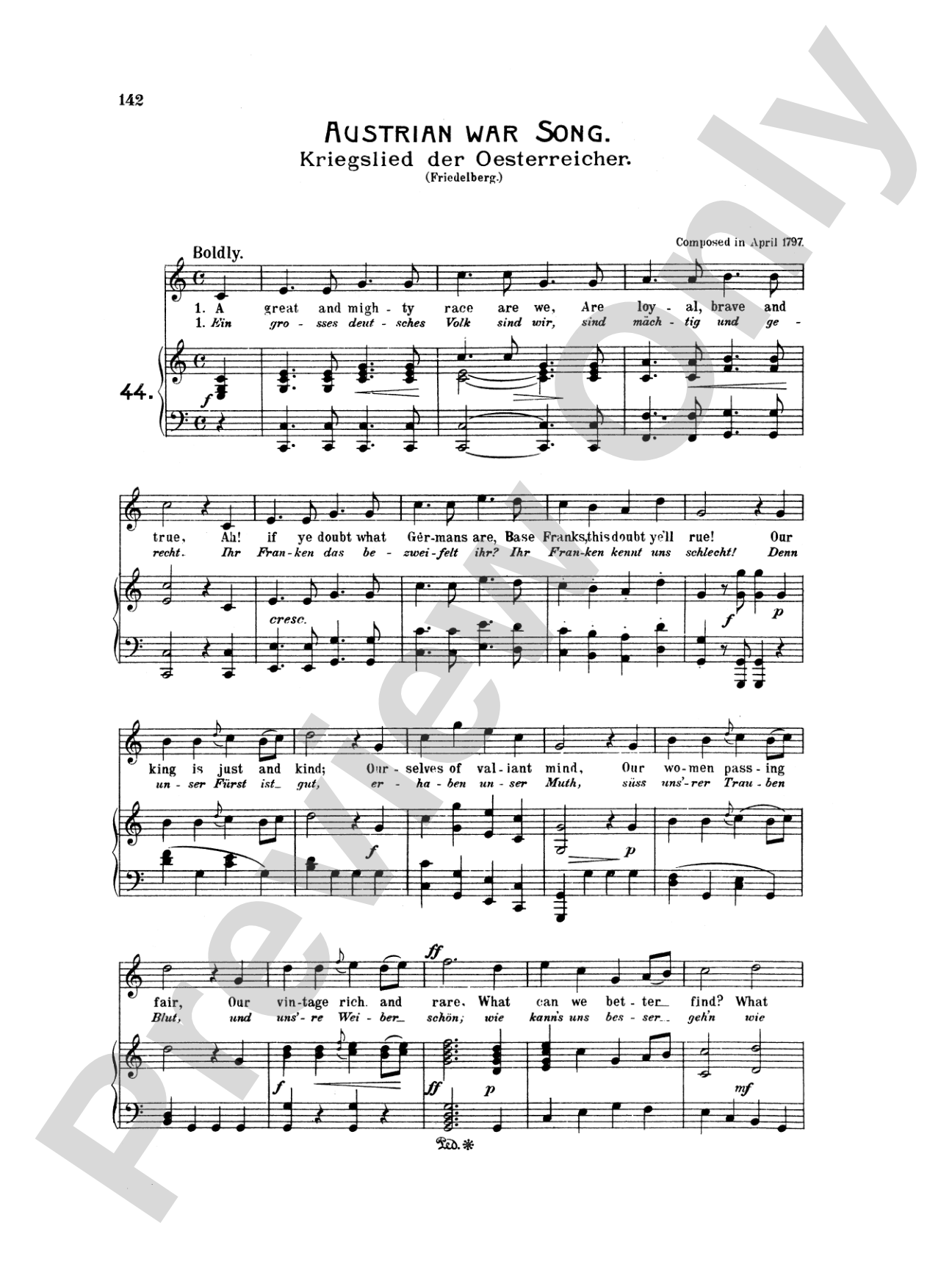 Beethoven: Songs (Complete)-- 66 songs, mostly for Medium Voice (German/English)