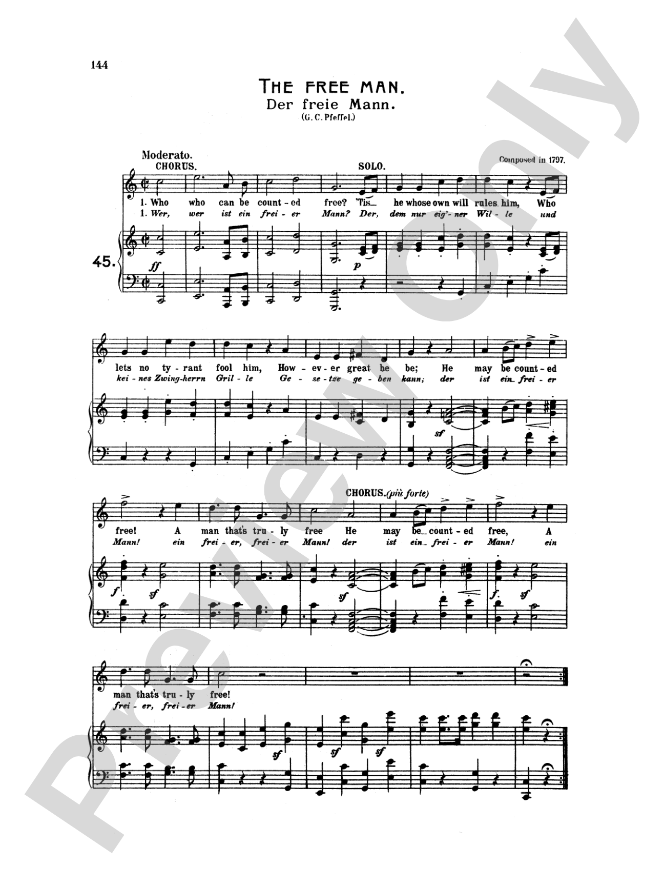 Beethoven: Songs (Complete)-- 66 songs, mostly for Medium Voice (German/English)