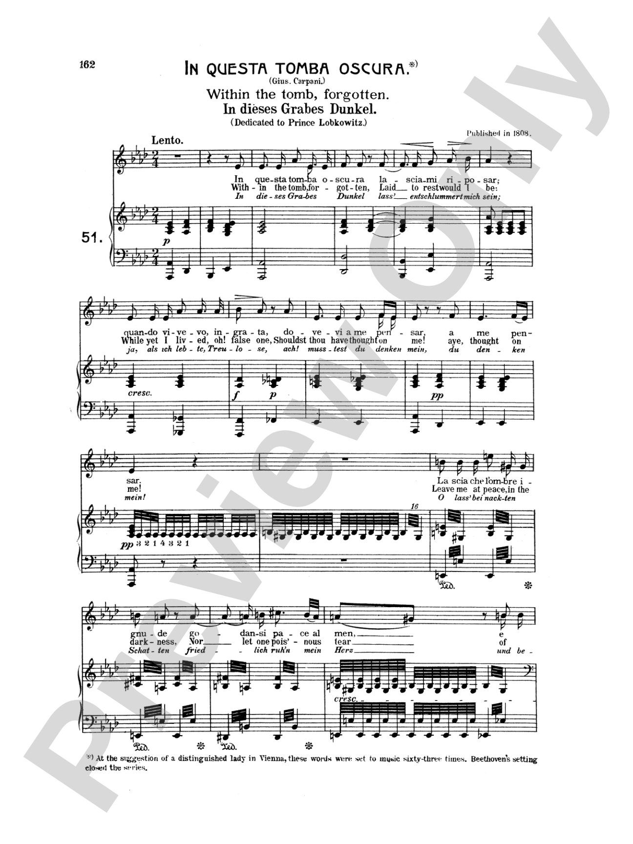 Beethoven: Songs (Complete)-- 66 songs, mostly for Medium Voice (German/English)