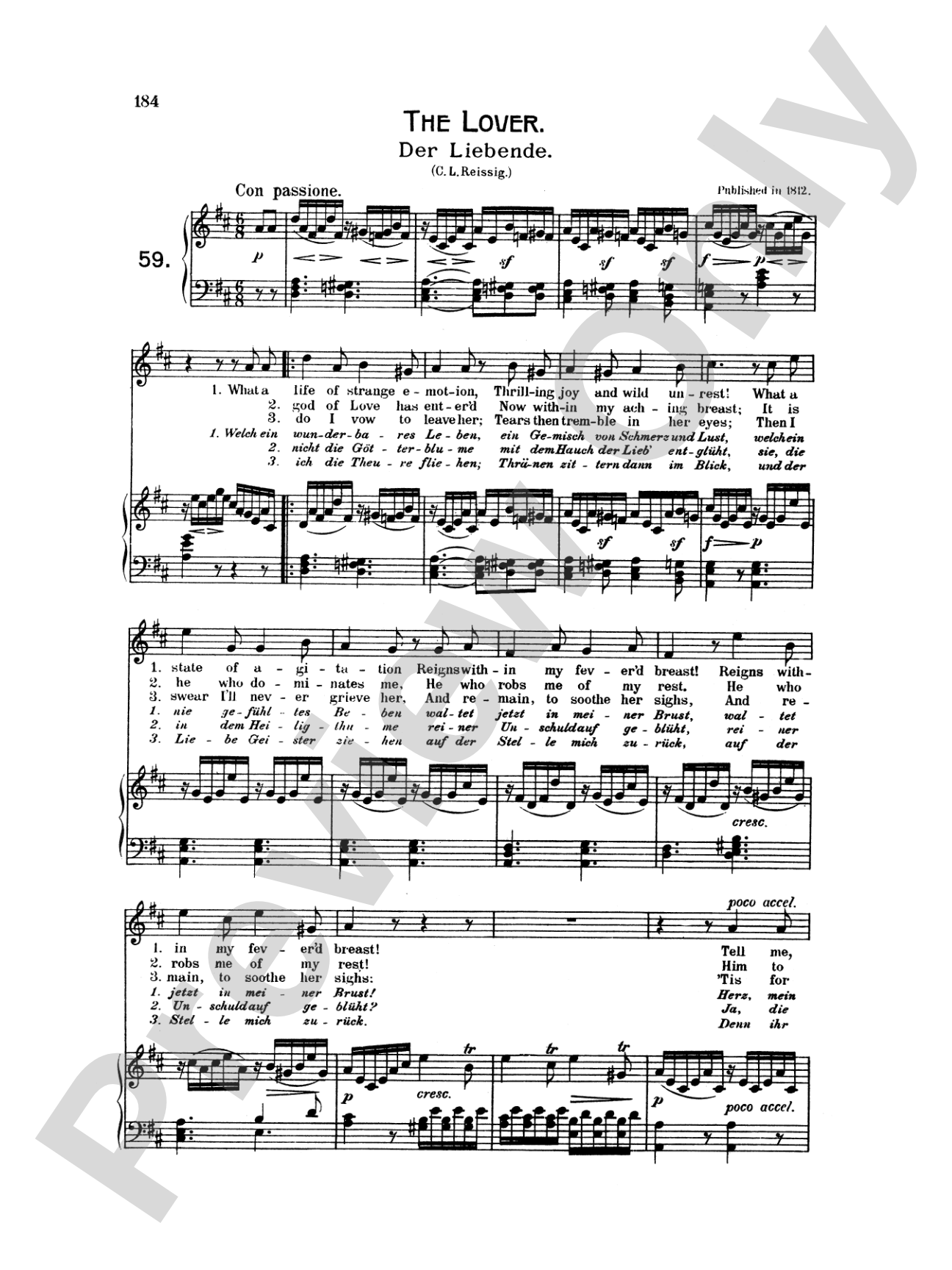 Beethoven: Songs (Complete)-- 66 songs, mostly for Medium Voice (German/English)
