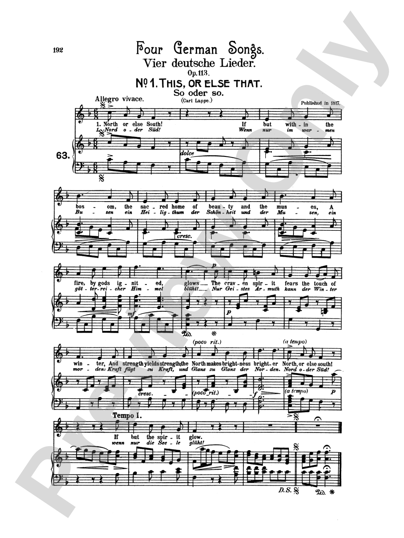 Beethoven: Songs (Complete)-- 66 songs, mostly for Medium Voice (German/English)